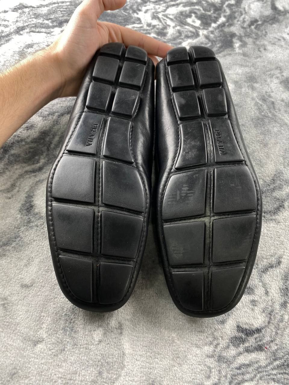 Prada Vintage Prada Leather Loafers Men Size 7 Black Size US 7 / EU 40 - 11 Thumbnail
