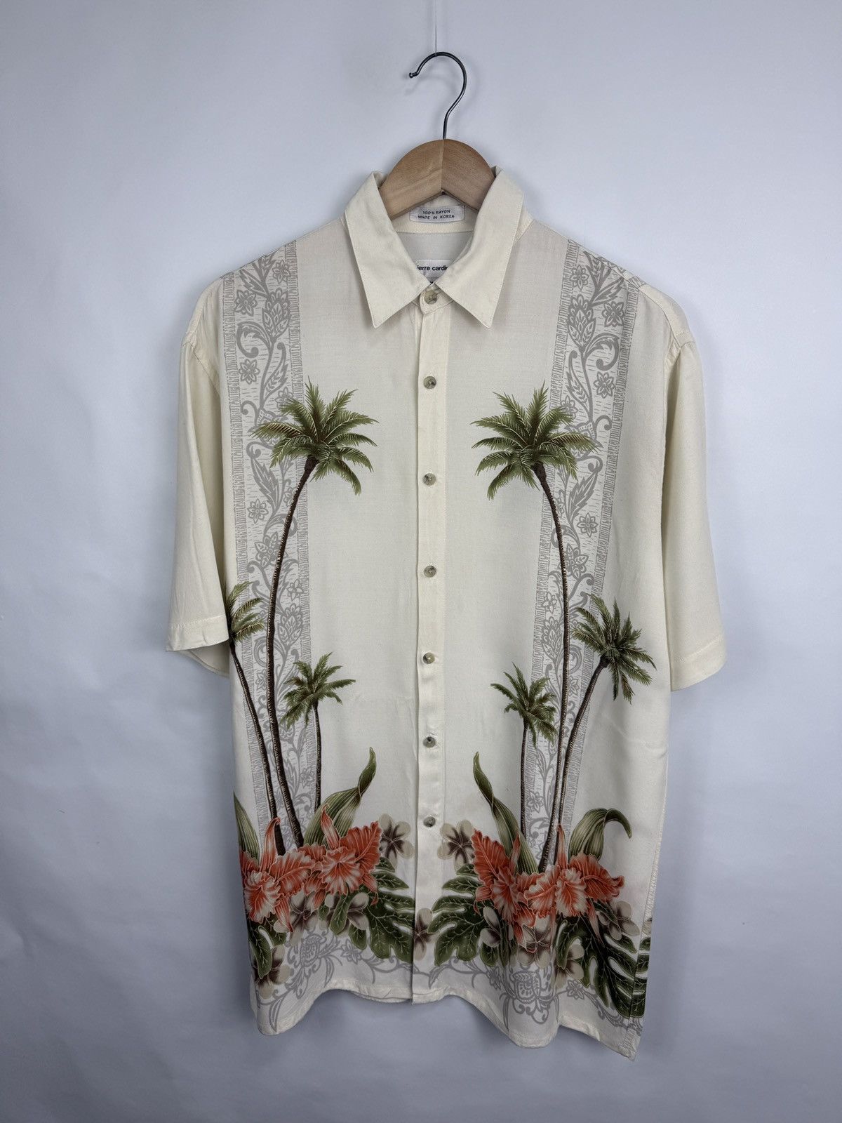 Pierre Cardin 🌺 🇫🇷 Vintage 90s Pierre Cardin Hawaiian Shirt Rare Retro Y2K Size US M / EU 48-50 / 2 - 2 Thumbnail