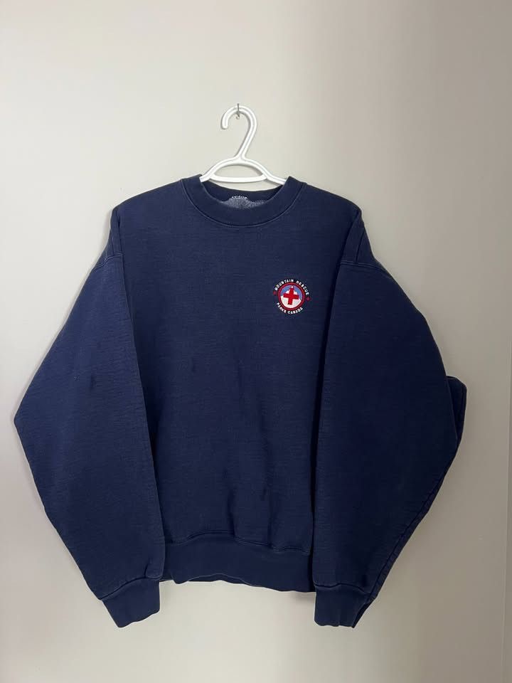 Fruit Of The Loom Vintage 90s Parks Canada Mountain Rescue Patch Sweatshirt Size US L / EU 52-54 / 3 - 1 Thumbnail