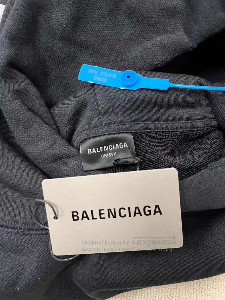 Balenciaga Balenciaga Logo Letter Printed Hooded Long Sleeve Sweatshi Size US XXS / EU 40 - 5 Thumbnail