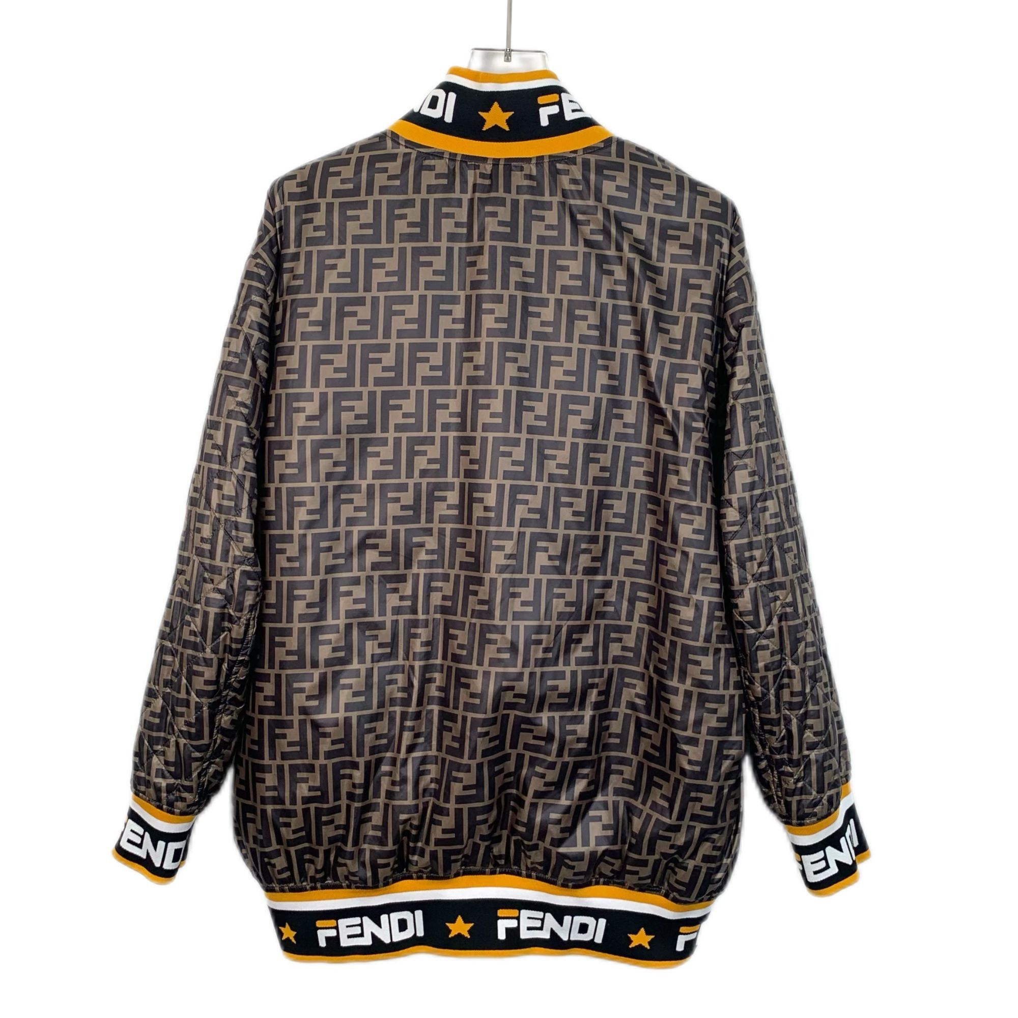 Fendi Fendi Reversible Quilted Jacket With Logo Print Mens Size L Size S / US 4 / IT 40 - 4 Thumbnail