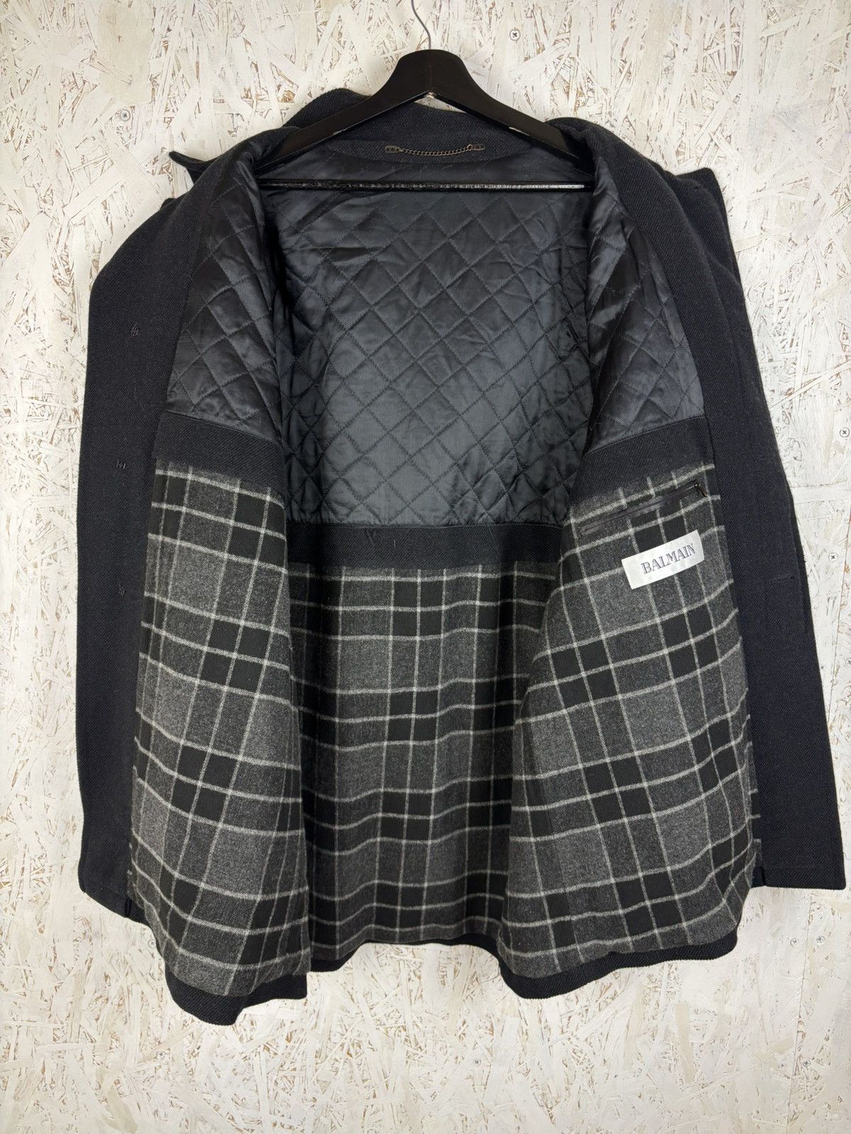 Balmain Balmain Wool Button Up Trench Coat Black Size XL Size US XL / EU 56 / 4 - 7 Thumbnail