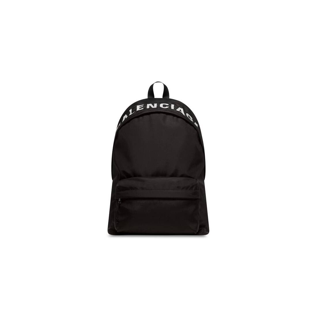Balenciaga o1mt1gz0125 Size: OS / Wheel Backpack in Black Size ONE SIZE - 1 Thumbnail
