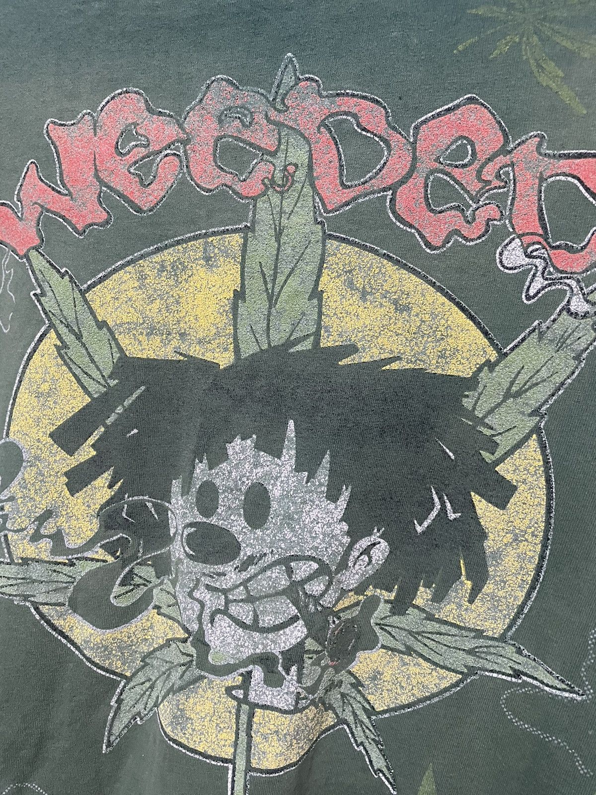 Band Tees × Rap Tees × Vintage Vintage 1995 Weeded Records All Over Print T Shirt Nervous Size US XL / EU 56 / 4 - 8 Thumbnail