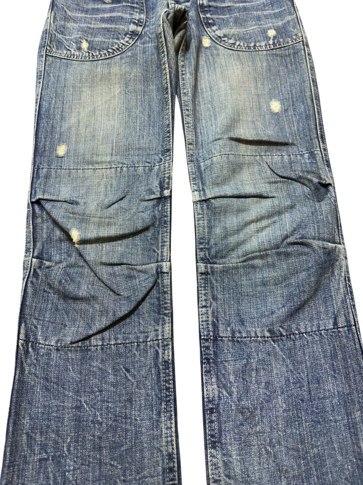 Hysteric Glamour Vintage Hysteric Glamour Kinky Double Knee Distressed Denim Size US 27 - 3 Thumbnail