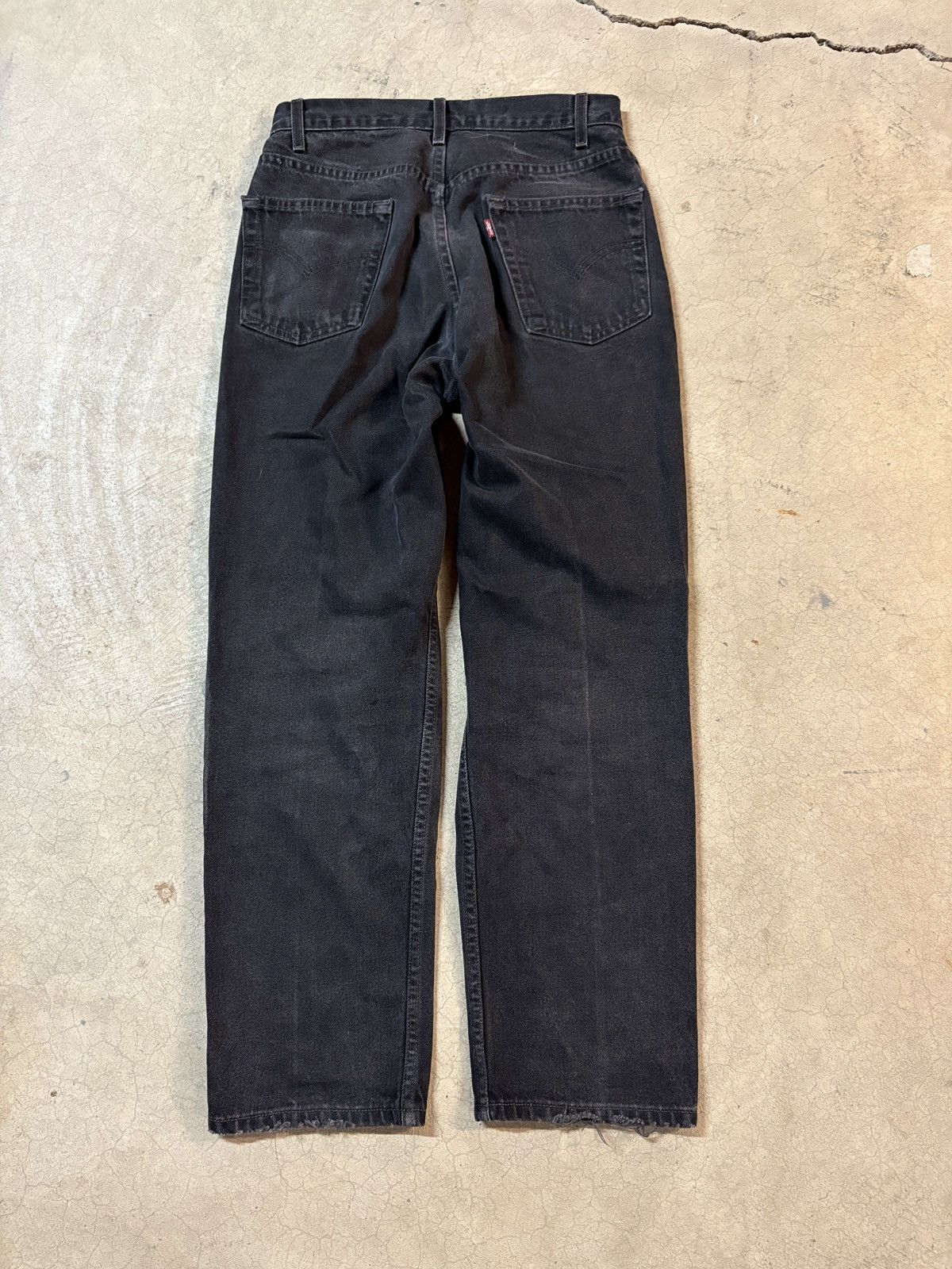 Levi's VTG 90s Levi’s 550 Jeans Denim Faded Black Relaxed Fit 30x30 Size US 30 / EU 46 - 3 Thumbnail