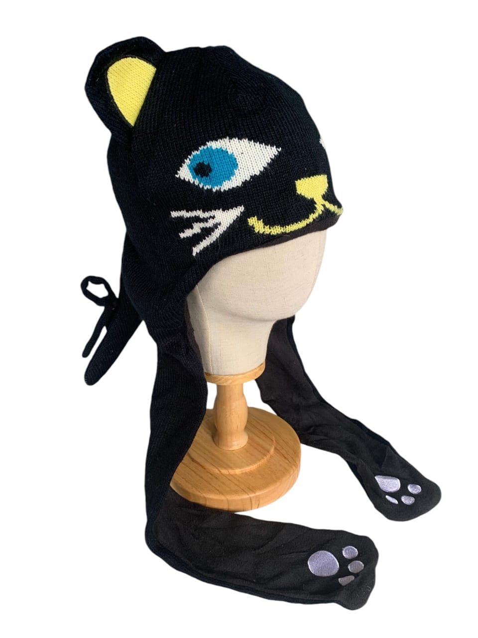Japanese Brand Rare Bunny Horn Cat Ears Face Beanie Hats Size ONE SIZE - 2 Thumbnail