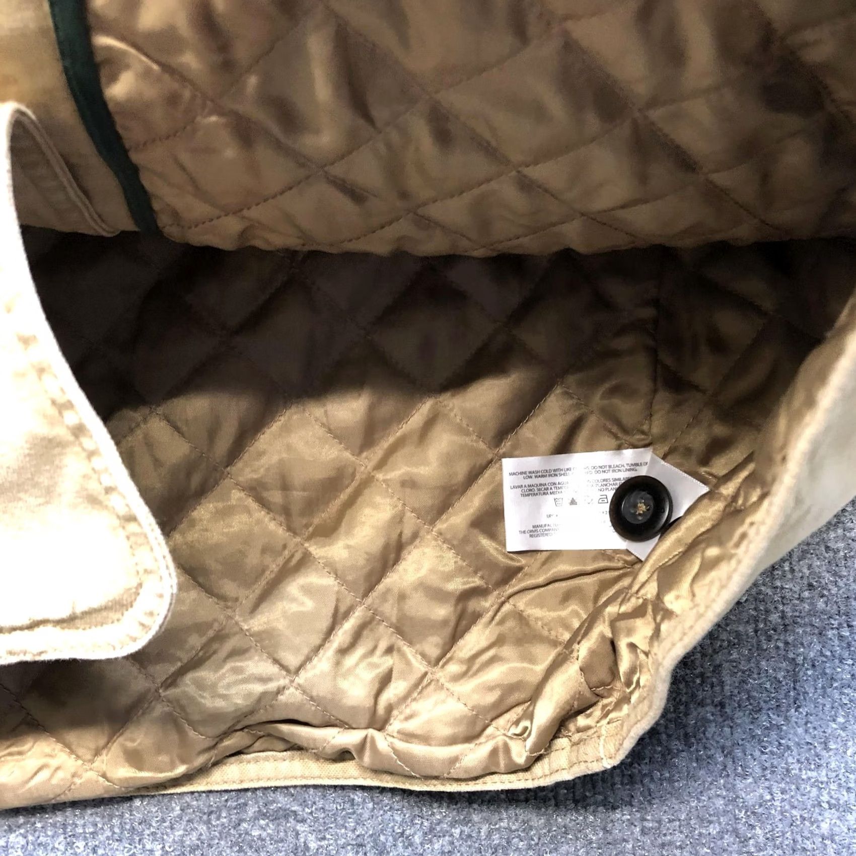 Orvis Orvis Jacket Mens XL Beige Canvas Quilted Field Military Lined Pockets Size US XL / EU 56 / 4 - 5 Thumbnail