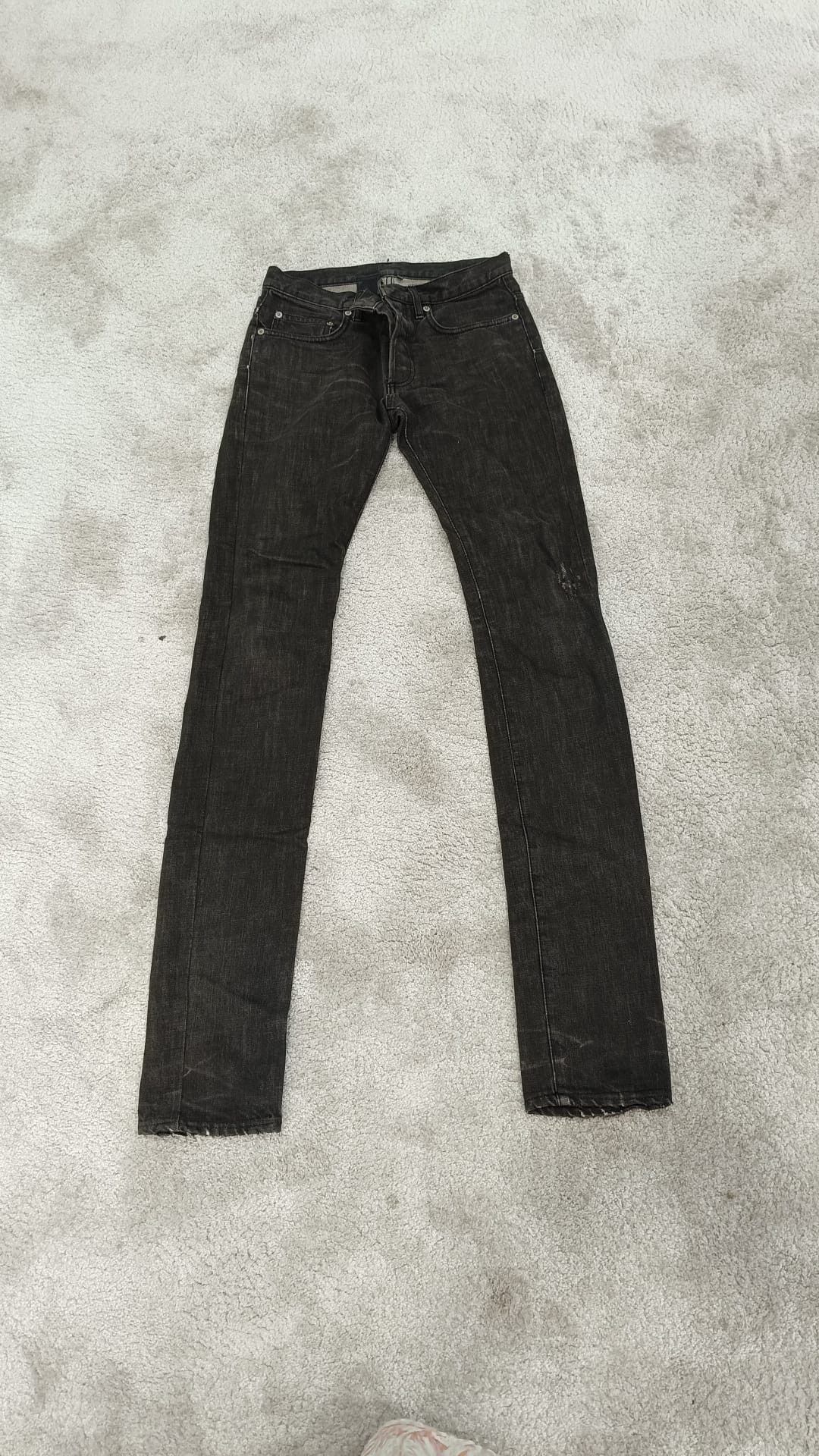 Dior Dior Homme Black Waxed Low-rise Skinny Jeans (Hedi Era) | Grailed