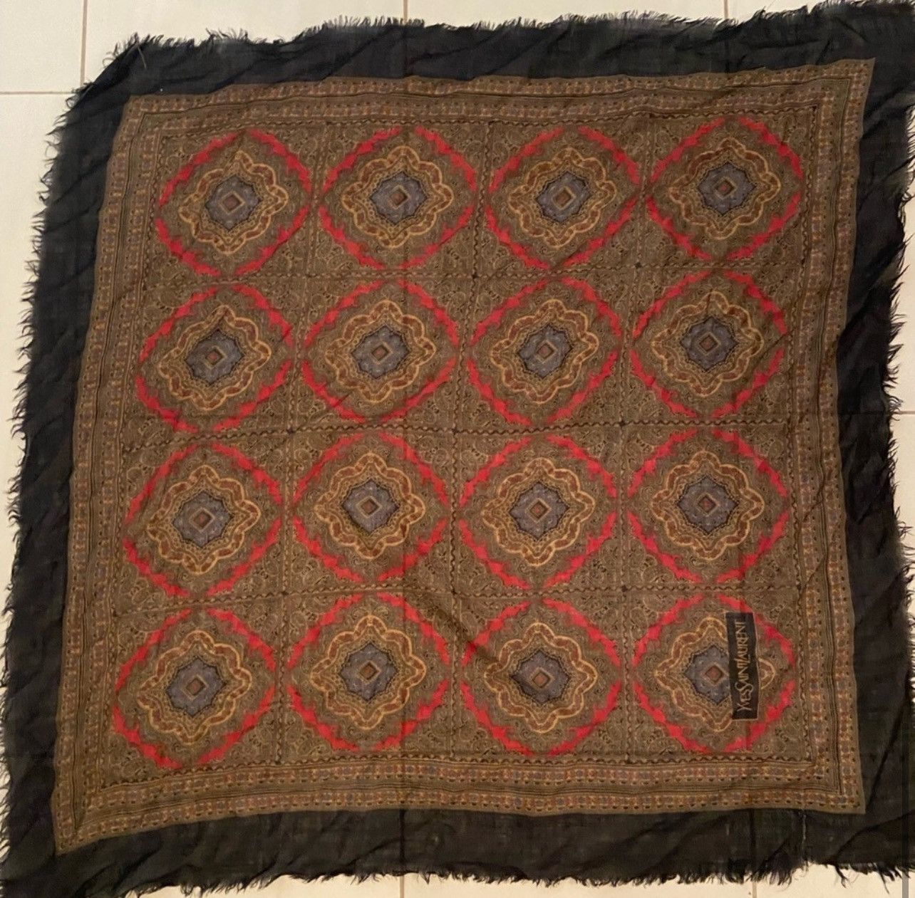 Yves Saint Laurent Ysl vintage scarf Size ONE SIZE - 4 Thumbnail