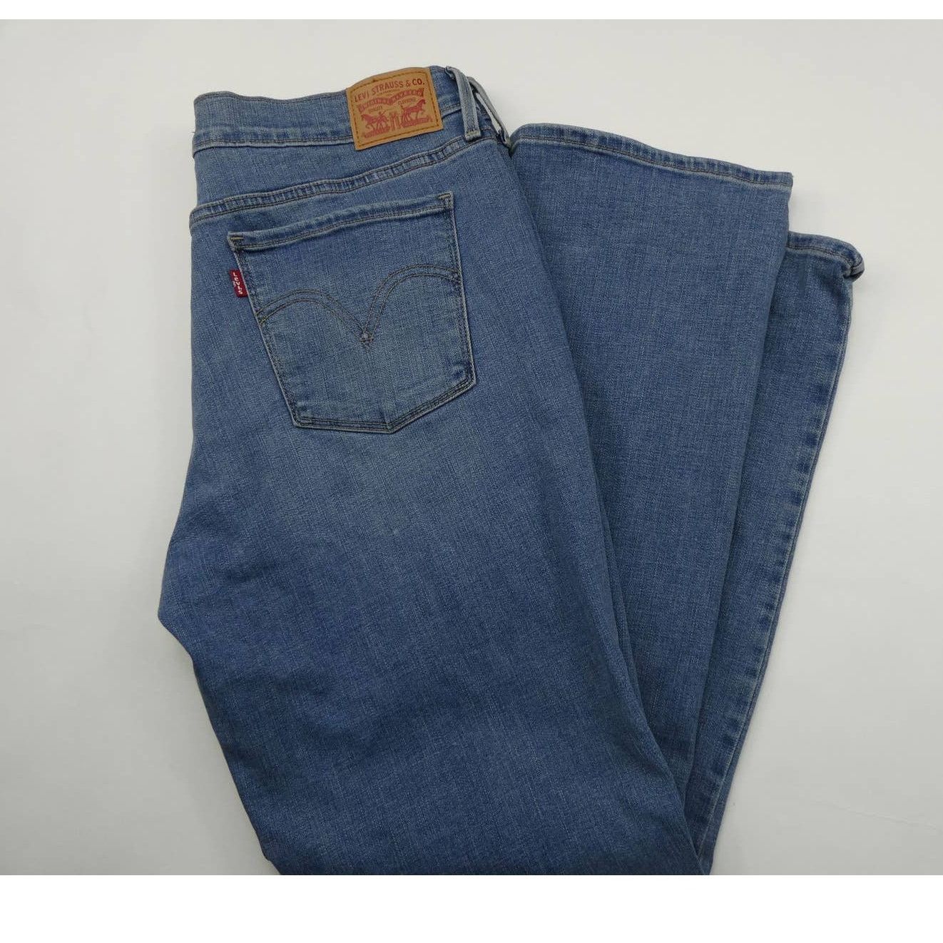 Levi's Levi's 505 Straight Leg, 14R, light wash, stretch fit Size 36" / US 14 / IT 50 - 2 Thumbnail