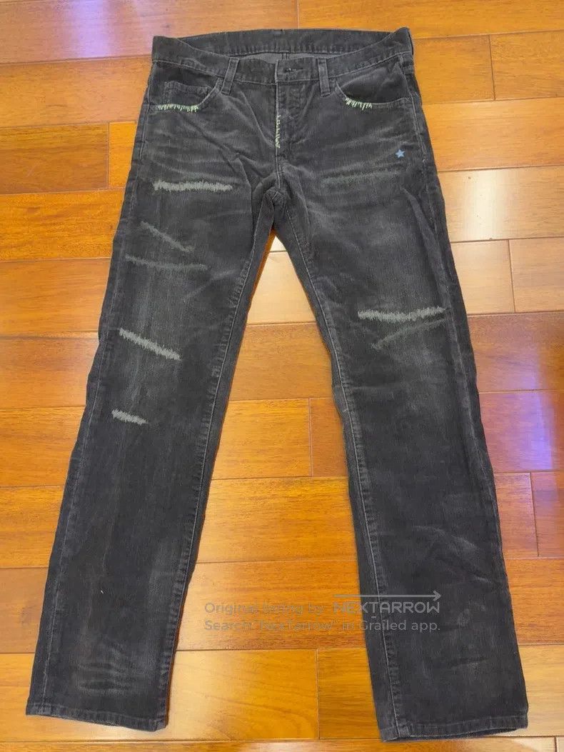 Neighborhood Neighborhood size M Corduroy Denim Jeans Black Size US 27 - 1 Thumbnail