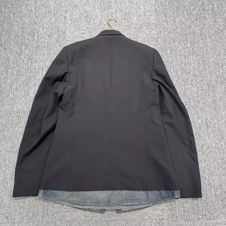 Balenciaga Balenciaga Denim Patchwork Blazer Jacket Size US S / EU 44-46 / 1 - 2 Thumbnail
