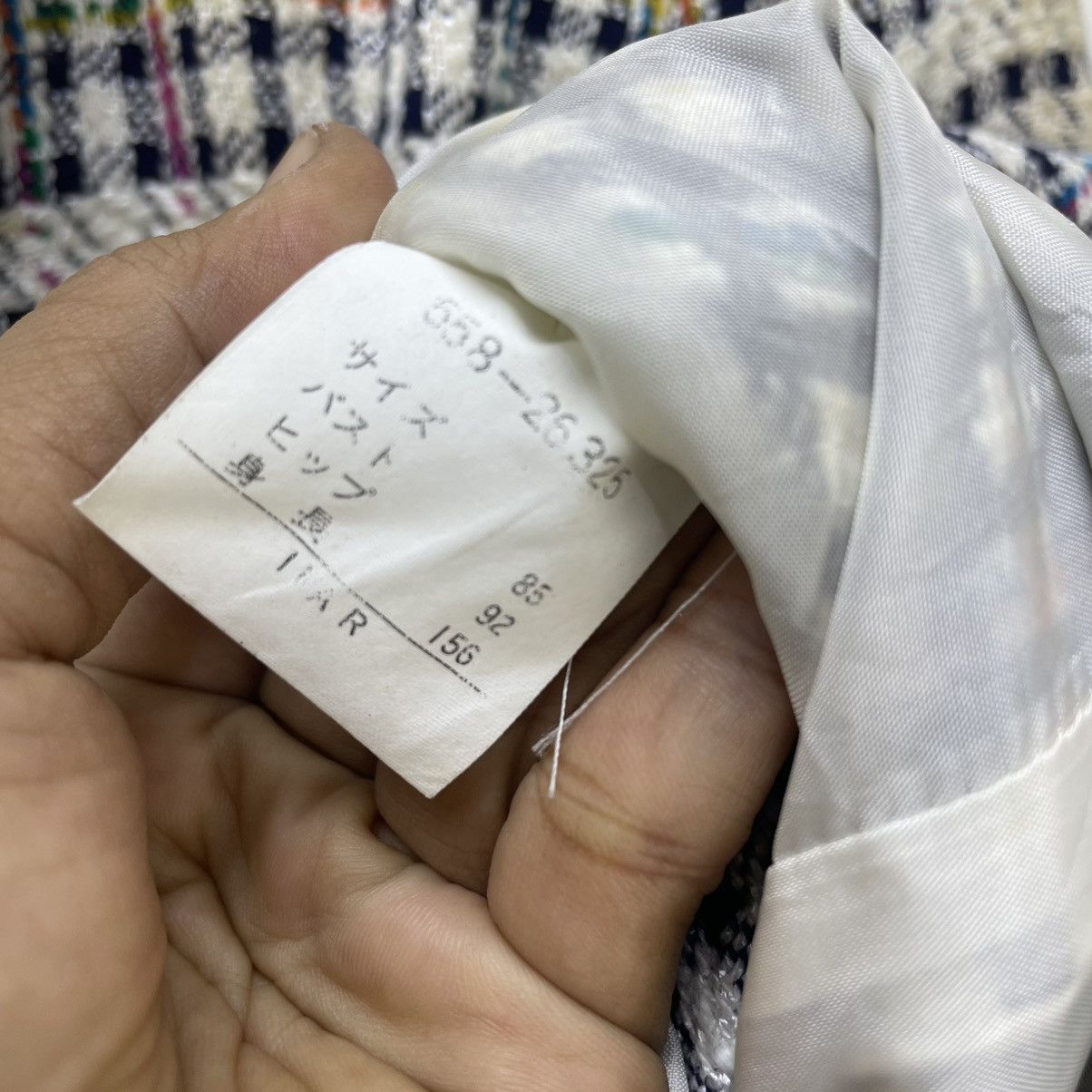 Oscar De La Renta 💥Vintage Oscar De La Renta Multicolour Checked Jacket Size M / US 6-8 / IT 42-44 - 10 Thumbnail