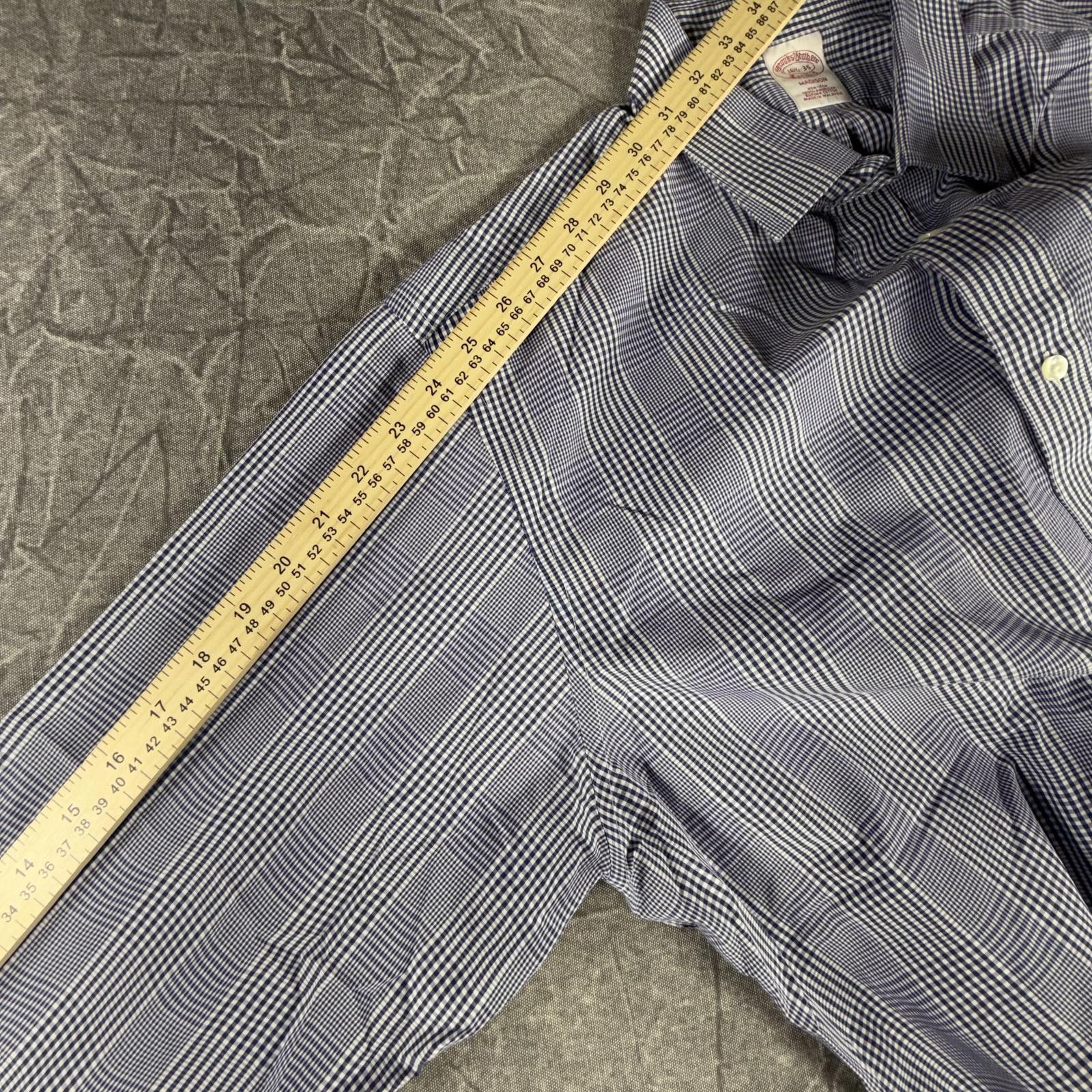 Brooks Brothers Brooks Brothers Shirt Men's 16 1/2 Blue Non-Iron Madison Size 42R - 5 Thumbnail