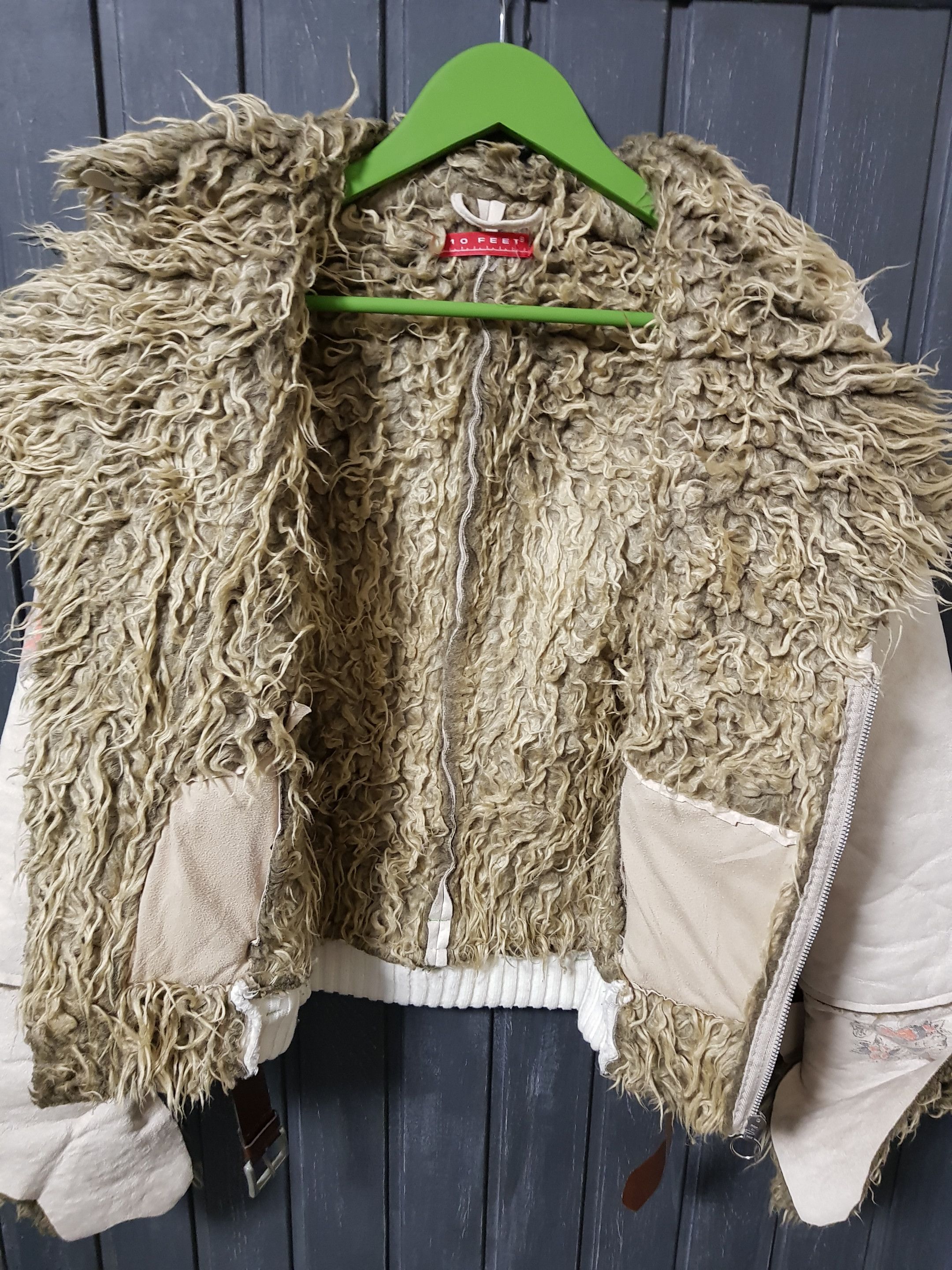 Other Faux Leather/Suede Faux Fur-lined Moto-Jacket Size M / US 6-8 / IT 42-44 - 3 Thumbnail