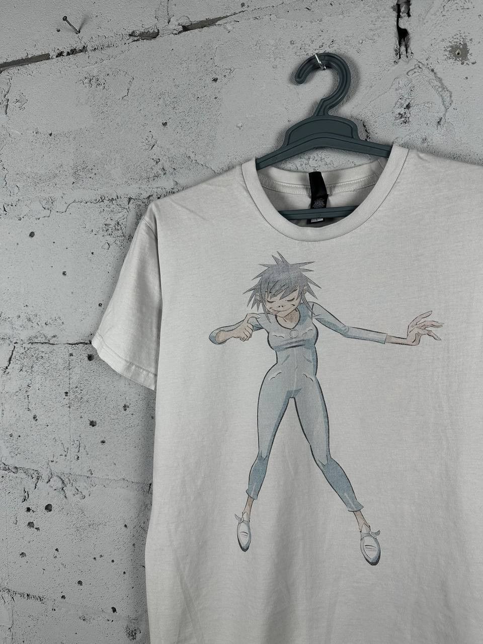 Band Tees × Japanese Brand White Gorillaz PUNK ROCK Band T Shirt Size US L / EU 52-54 / 3 - 3 Thumbnail