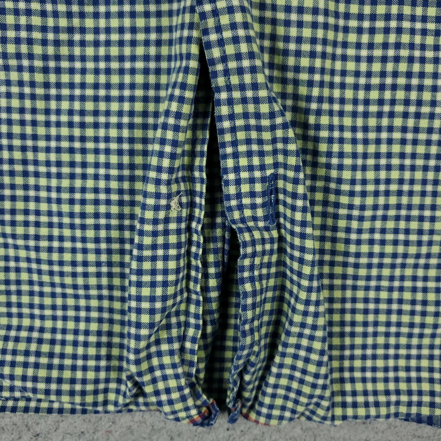 Abercrombie & Fitch Abercrombie & Fitch Check Button-Up Shirt Mens Large Blue Green Short Sleeve Classic Casual Size US L / EU 52-54 / 3 - 3 Thumbnail