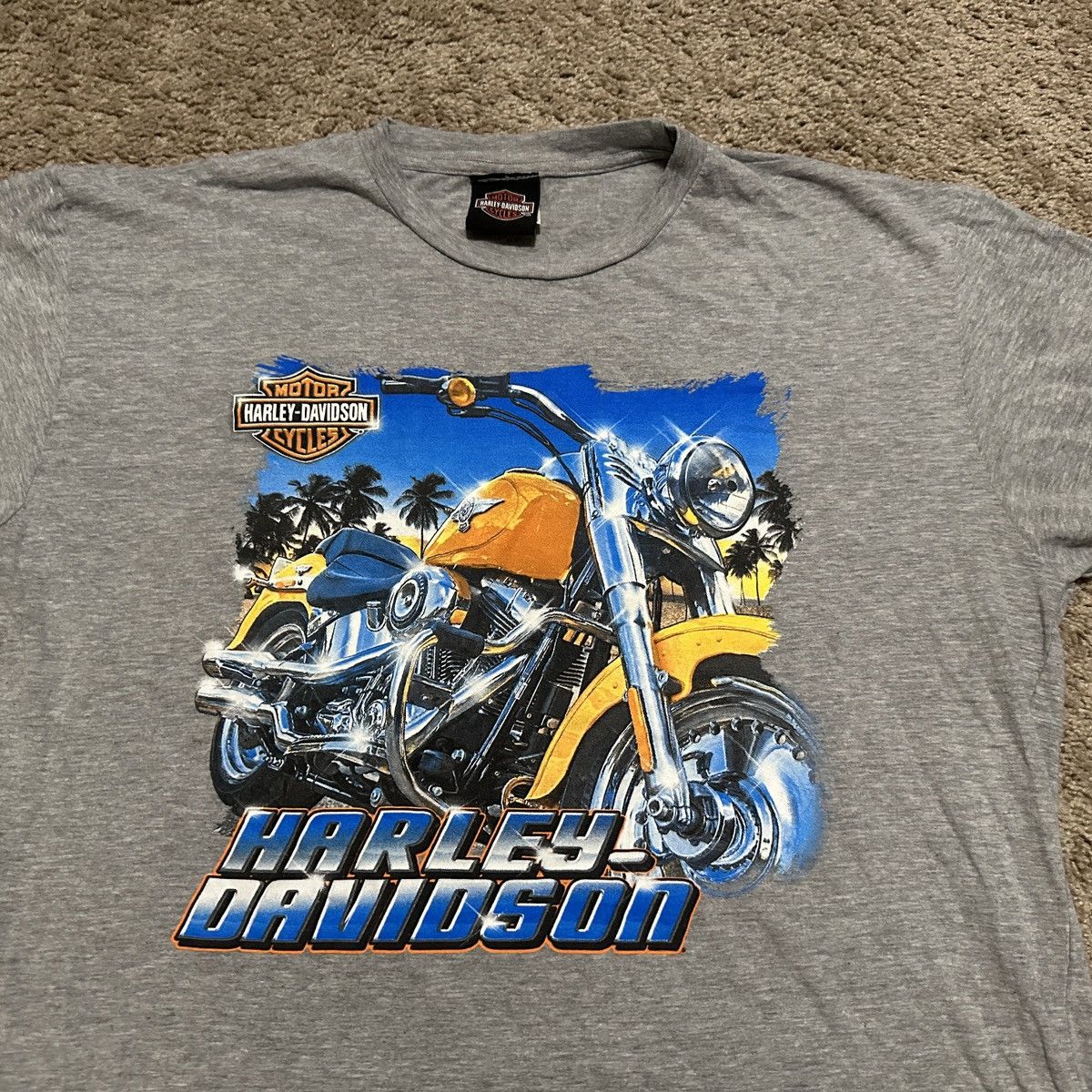 Harley Davidson × Vintage Harley Davidson Shirt Bahamas Grunge Motorcycle Biker Size US S / EU 44-46 / 1 - 2 Thumbnail