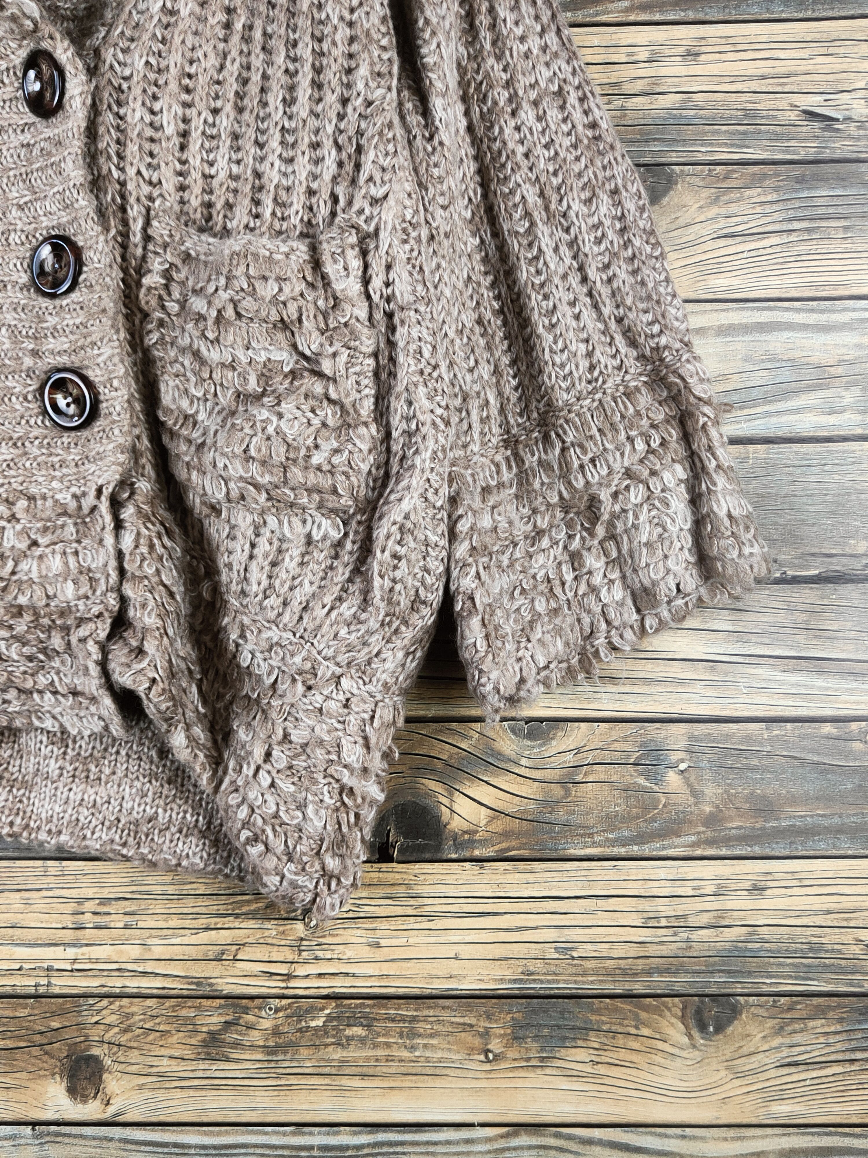 Japanese Brand DL Dazzlin Light Brown Knitwear Sweaters#46-604 Size L / US 10 / IT 46 - 6 Thumbnail
