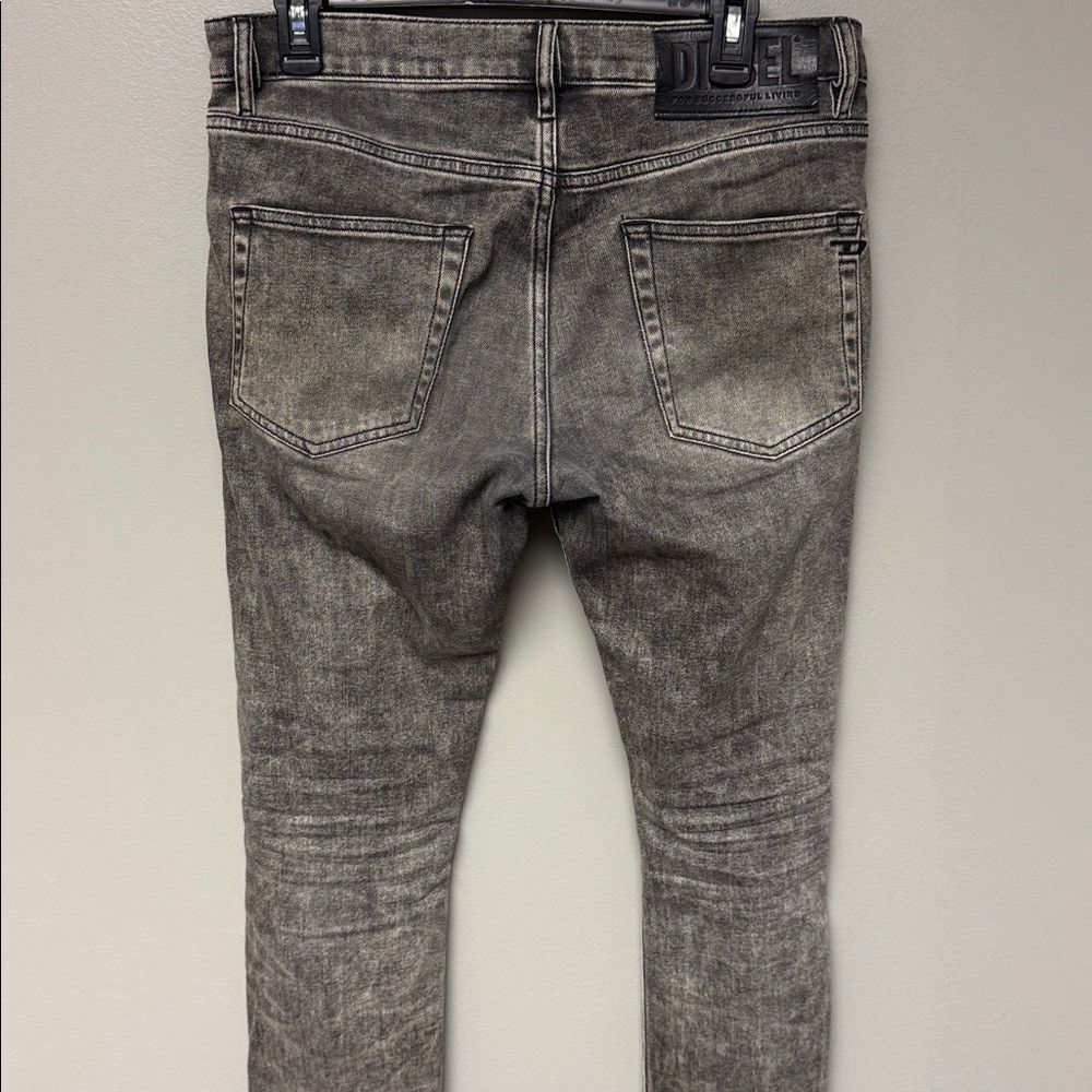 Diesel Diesel D-Strukt Slim Grey Acid Wash Stretch Jeans W30 L32 Size US 30 / EU 46 - 6 Thumbnail