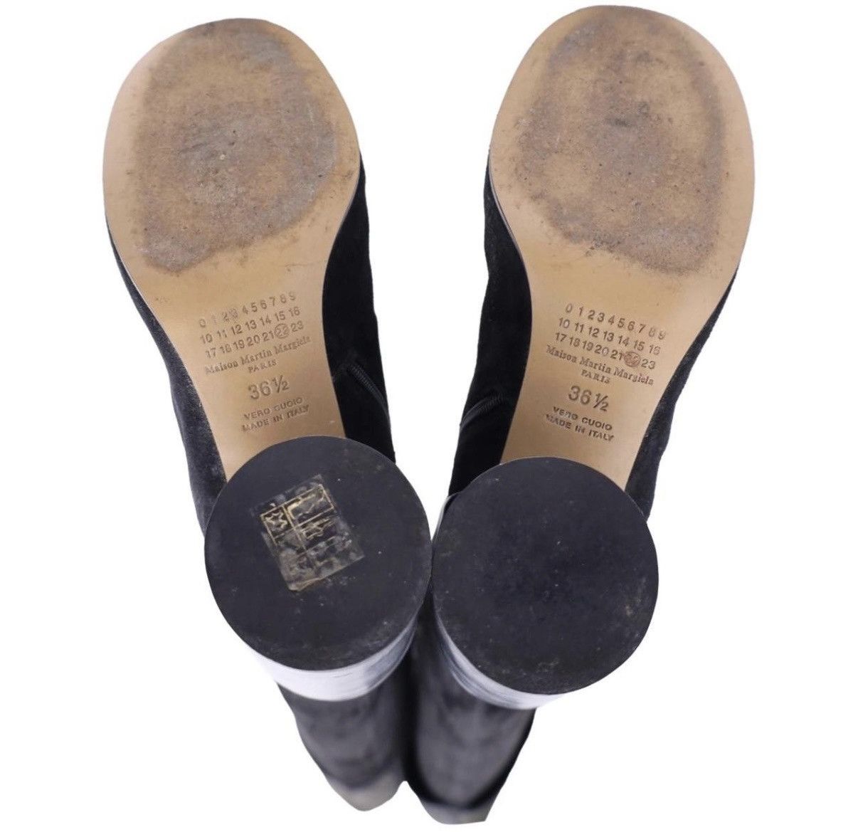 Maison Margiela Maison Margiela Suede Thigh-High Boots - Size 36.5 (US 6.5) Size US 6.5 / IT 36.5 - 1 Thumbnail