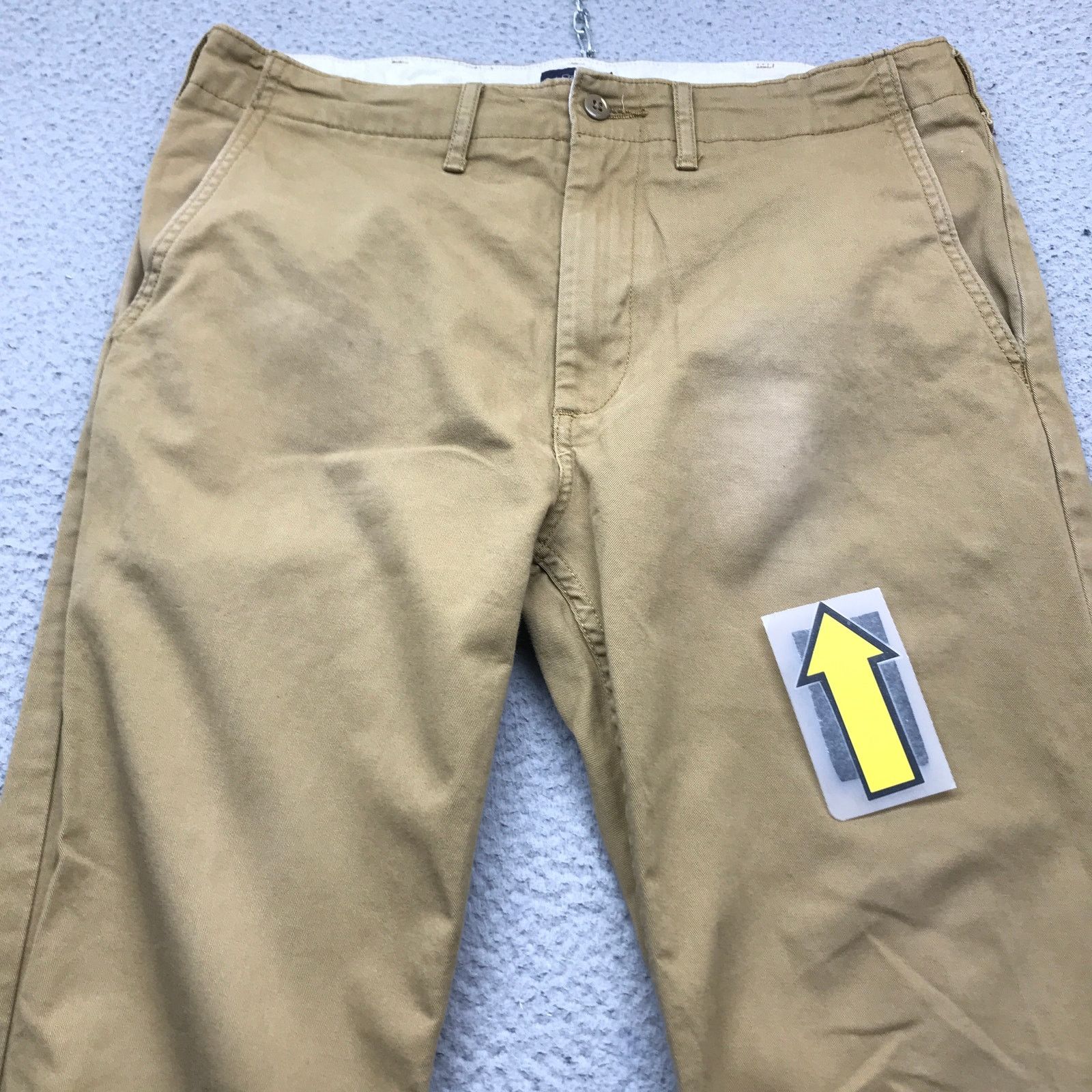 Levi's Levis Strauss Khaki Pants Mens 32x34 Straight Fit Beige Size US 32 / EU 48 - 4 Thumbnail