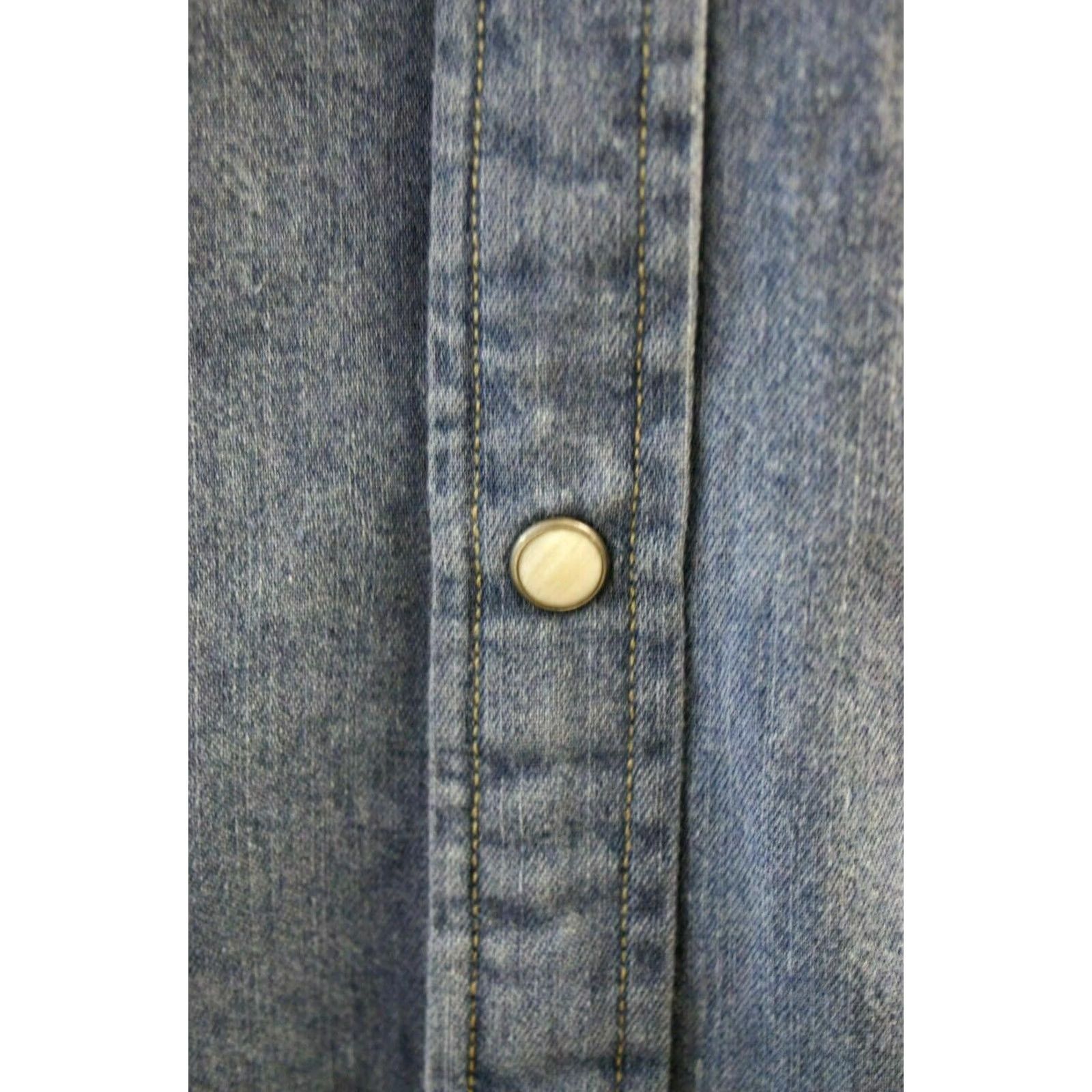 Jack & Jones Jack & Jones Men's Medium Blue Denim Slim Shirt Size S Size US S / EU 44-46 / 1 - 5 Thumbnail