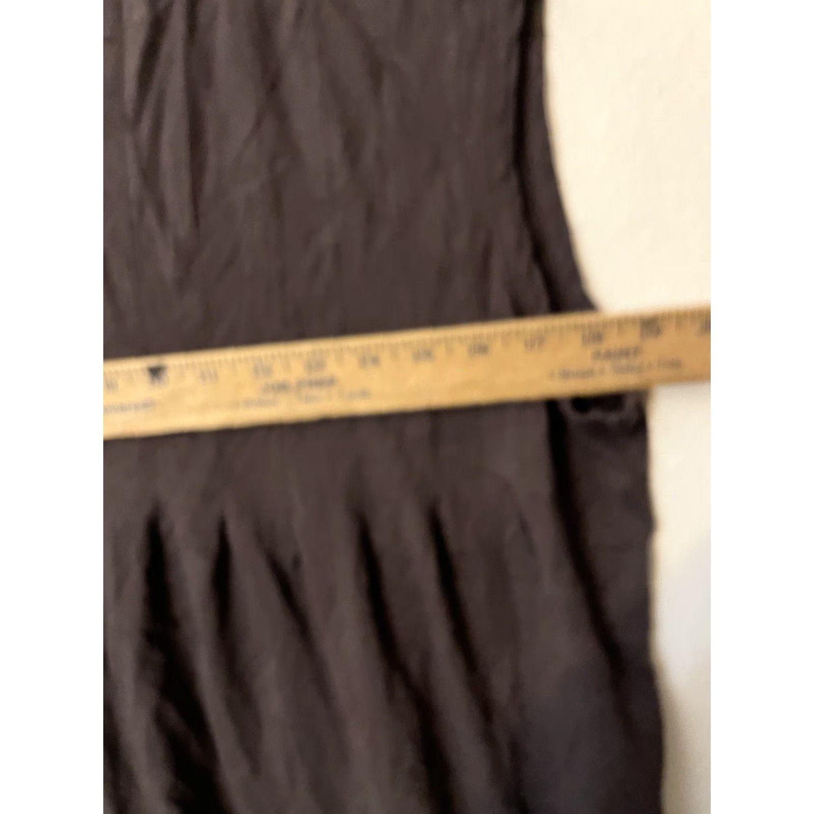 DKNY DKNY Jeans Sleeveless T-Shirt Women XL Brown Henley Ruched Shirt 24.0 inches Sleeveless T-Shirt Size XL / US 12-14 / IT 48-50 - 4 Thumbnail