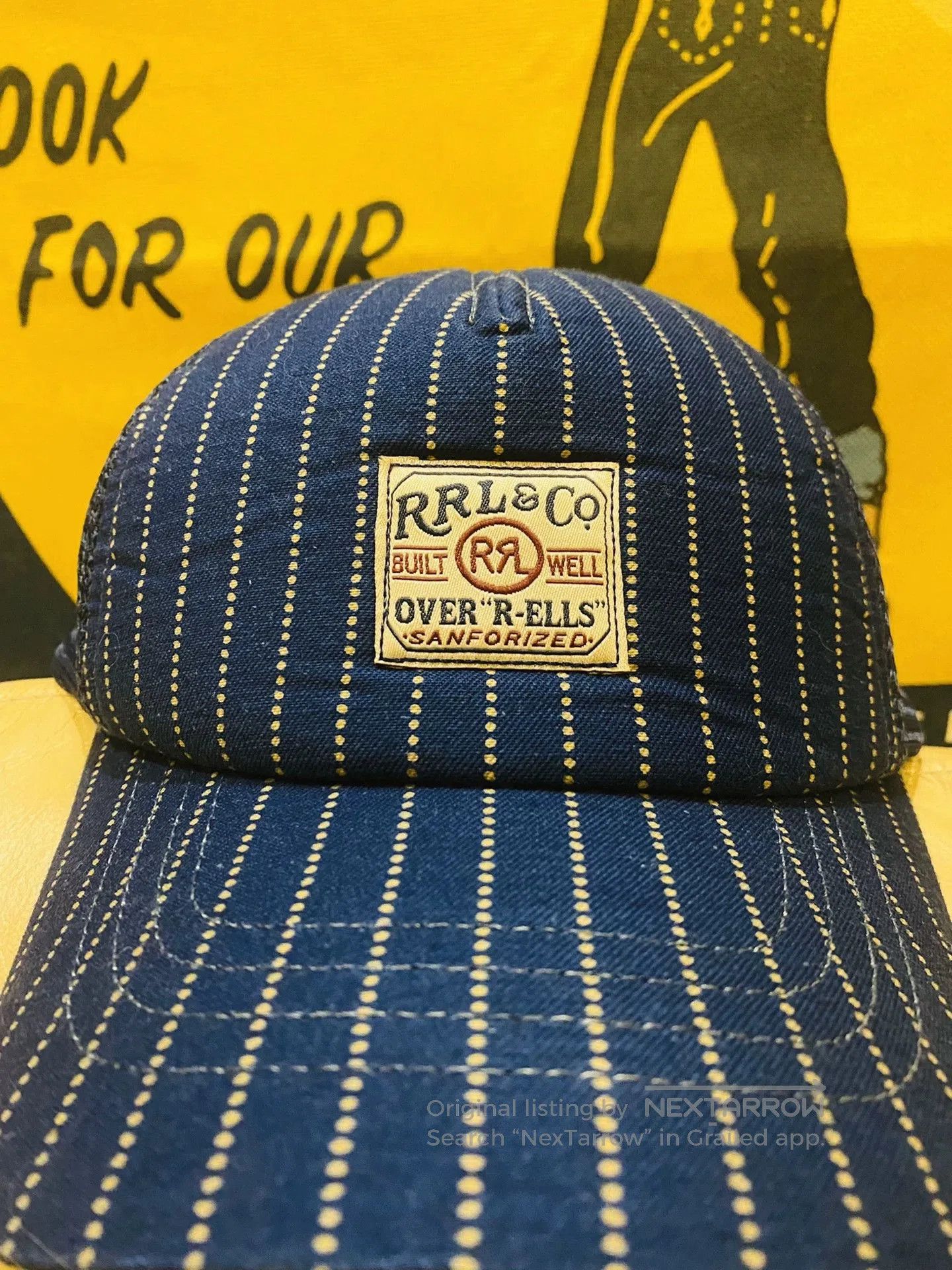 RRL Ralph Lauren RRL Wabash Blue Dye Baseball Cap. Size ONE SIZE - 3 Thumbnail