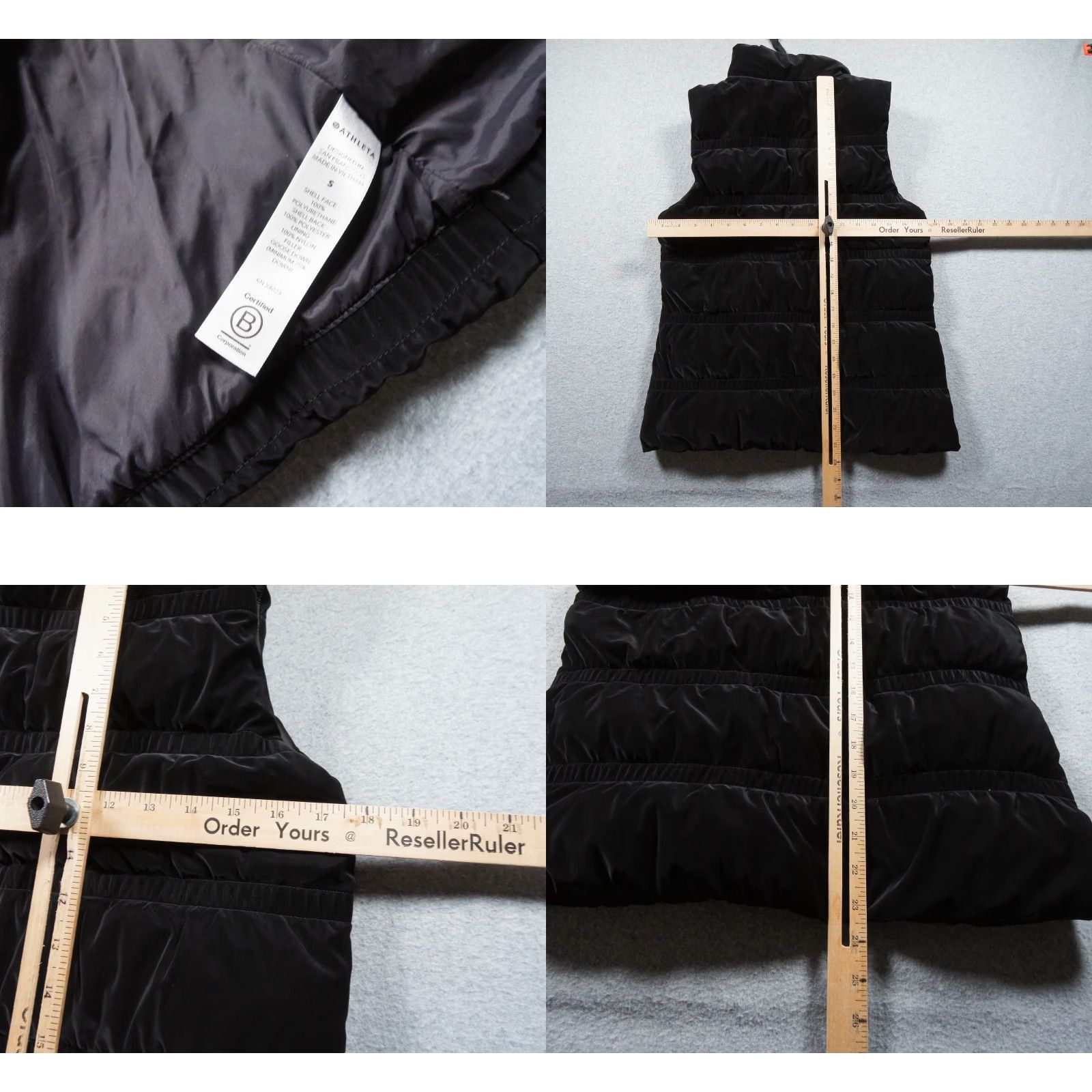 Athleta Athleta Jacket Womens Small Black Puffer Vest Goose Down Fill Outdoors Ladies Size S / US 4 / IT 40 - 8 Thumbnail