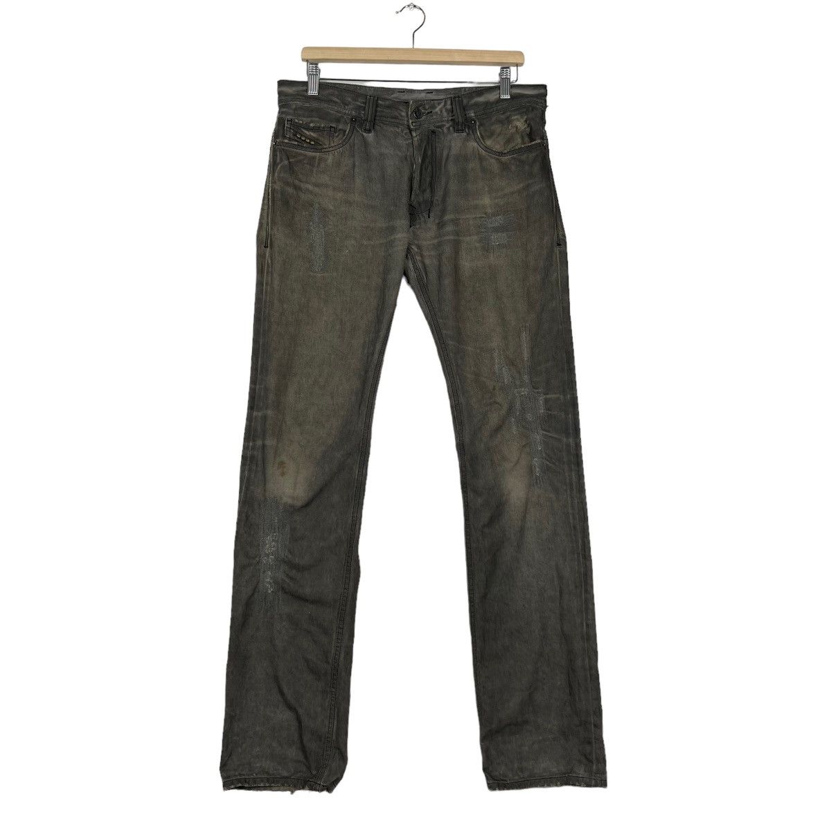 Diesel 🔥 FLARE DIESEL DISTRESSED DYED JEANS Size US 34 / EU 50 - 2 Thumbnail