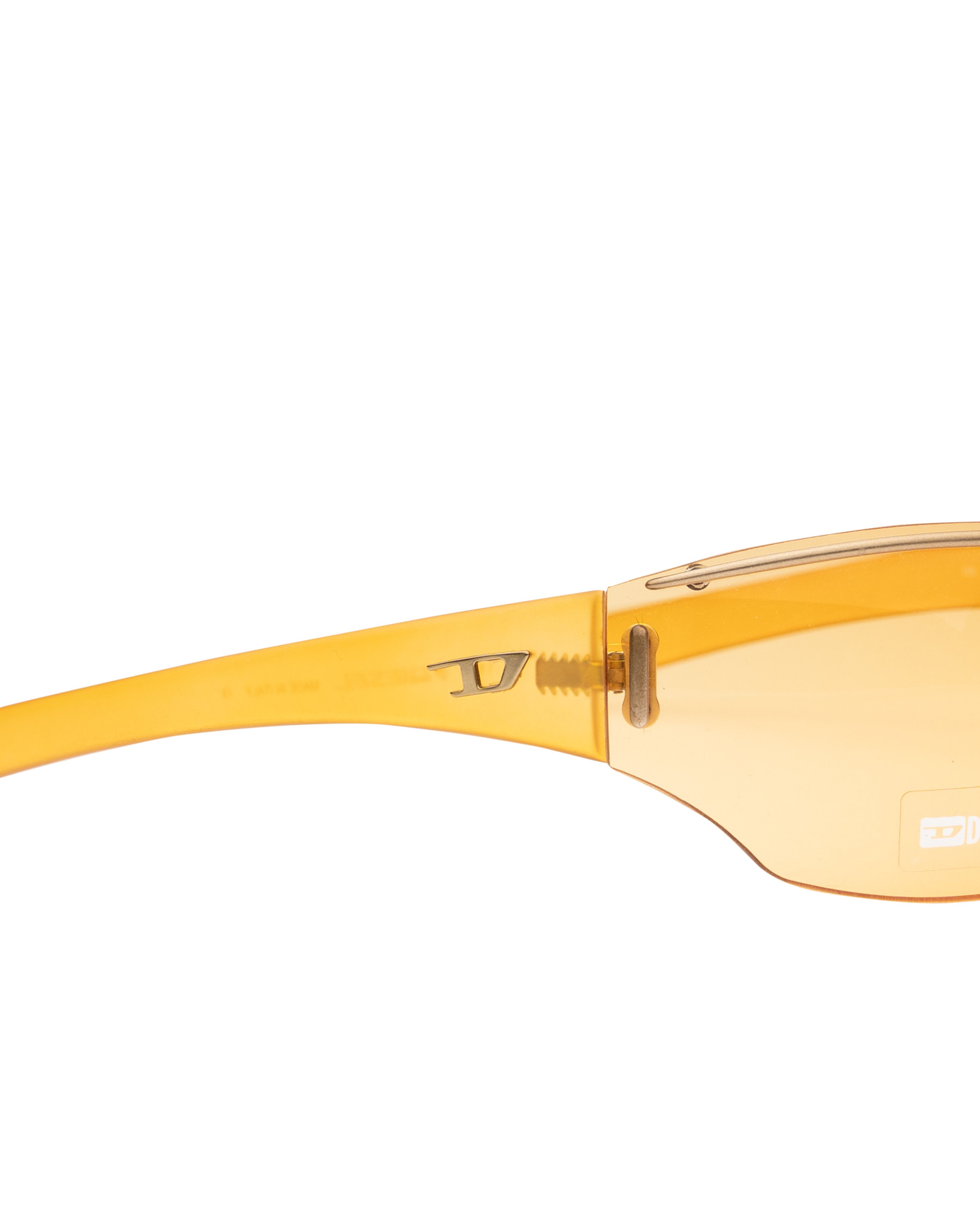 Diesel Diesel '00s Orange Oversized Rimless Sunglasses Size ONE SIZE - 2 Thumbnail