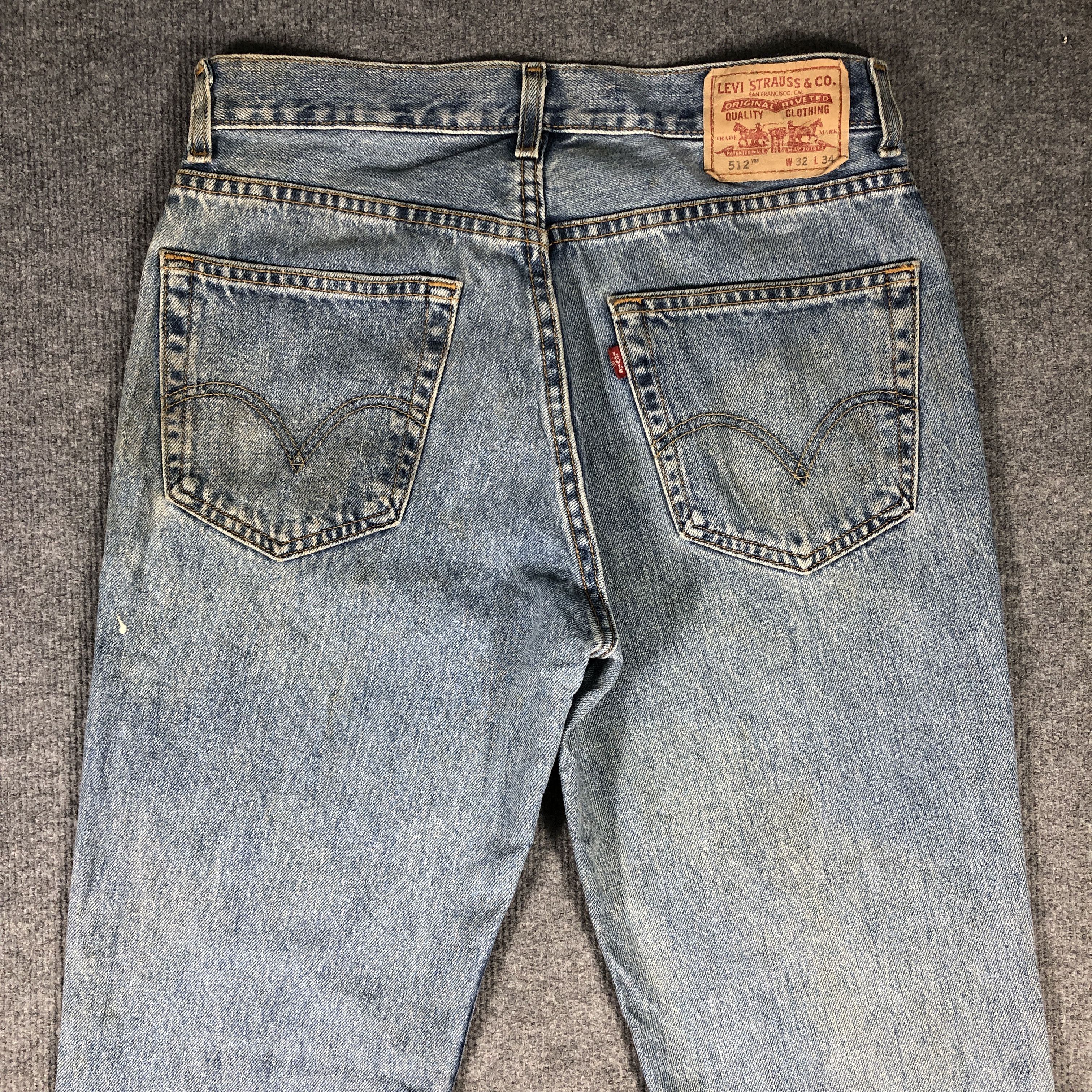 Levi's × Vintage Vintage Levis 512 Slim Fit Jeans L722 Size US 32 / EU 48 - 5 Thumbnail