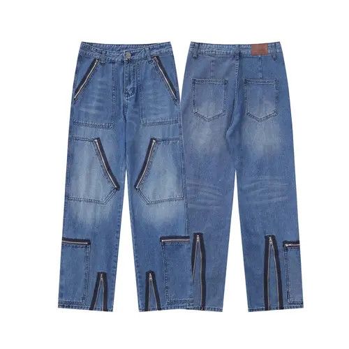 Jean fade cargo jeans Size US 34 / EU 50 - 3 Thumbnail