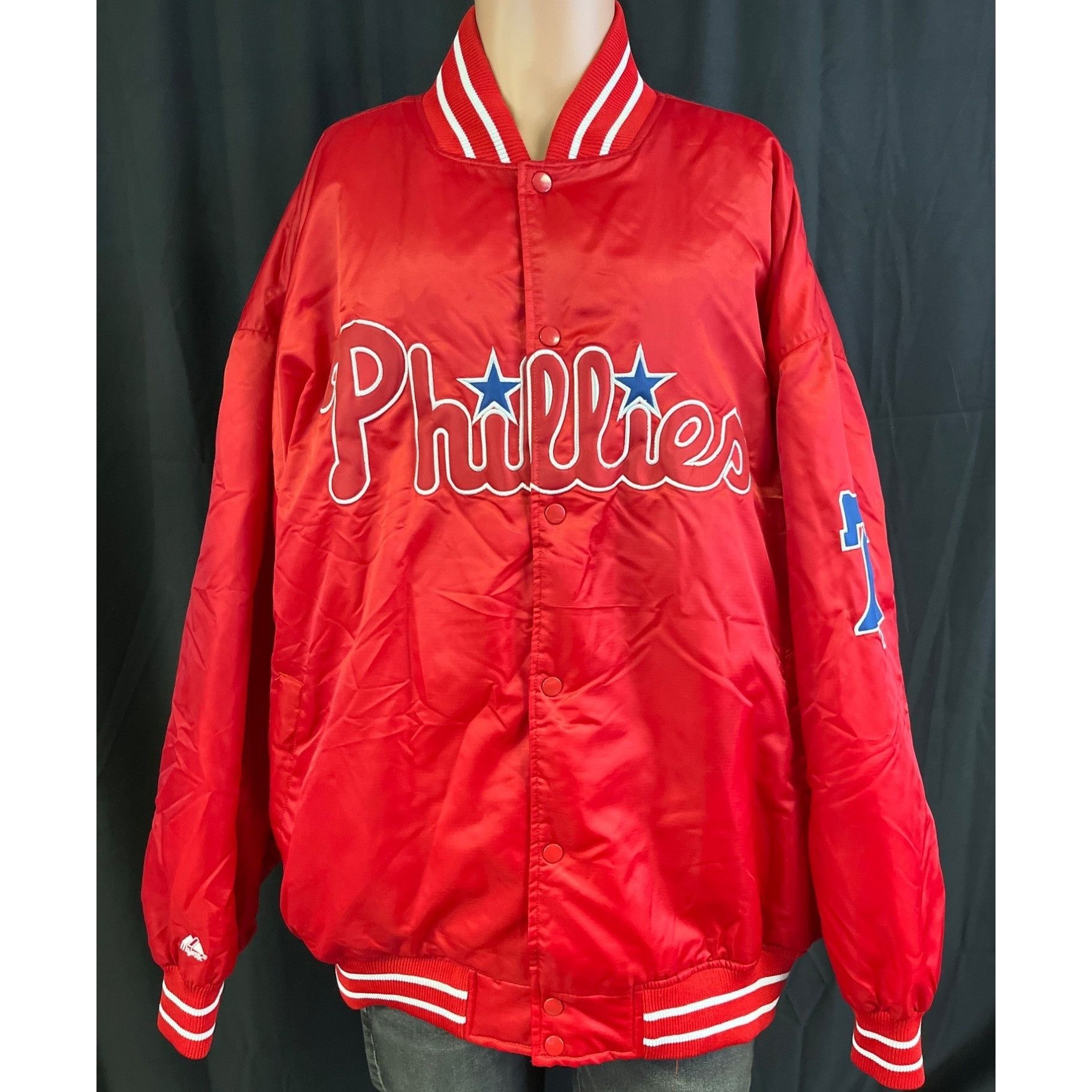 Majestic Majestic Men's Red MLB Phillies Team Coat/Jacket Sz 4X SKU 4 Size US XXL / EU 58 / 5 - 1 Thumbnail