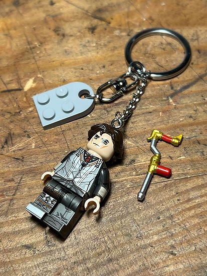 Cartoon Network × Handmade irritated studio arcane viktor jayce minifigure keychain Size ONE SIZE - 9 Thumbnail