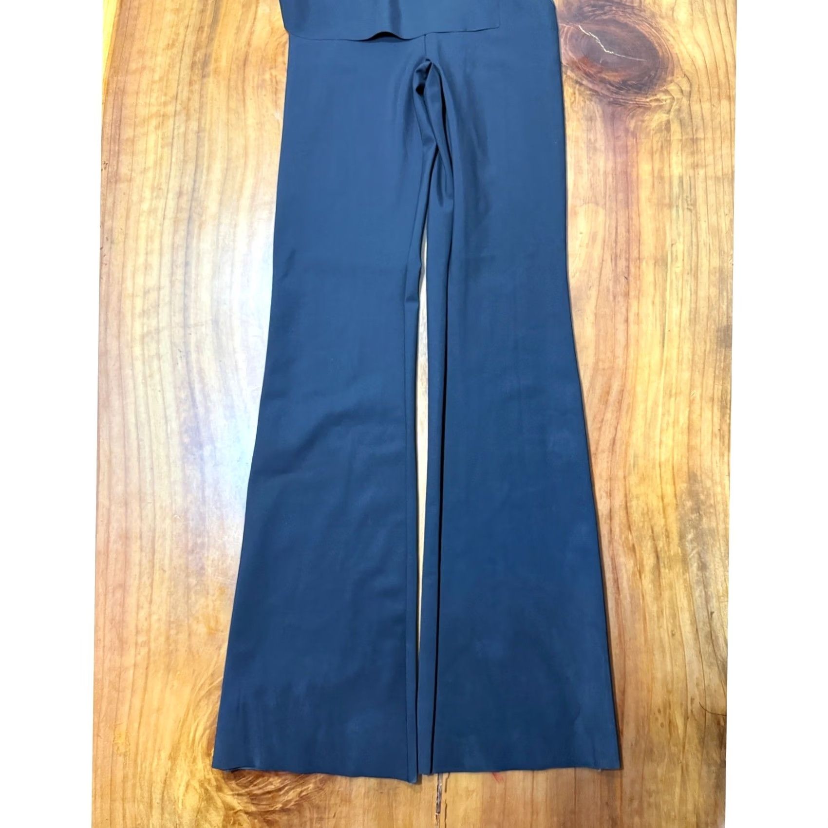 Vintage NEW Chiara Boni Jumpsuit Women's 6 Turadonna Wide Leg Career Nylon Stretch RR20 Size 28" / US 6 / IT 42 - 3 Thumbnail