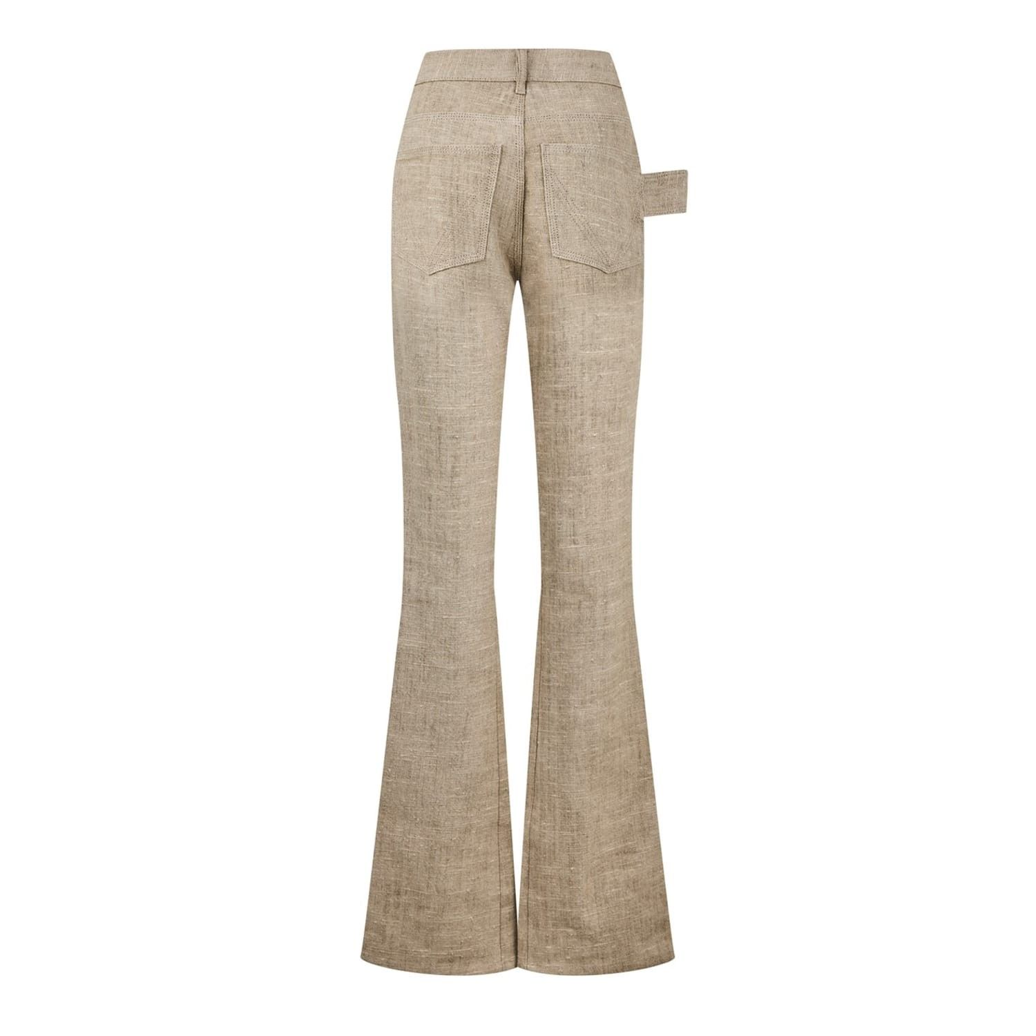 Bottega Veneta Bottega Veneta Bv Trousers in Beige Size 38" / US 16 / IT 52 - 2 Thumbnail