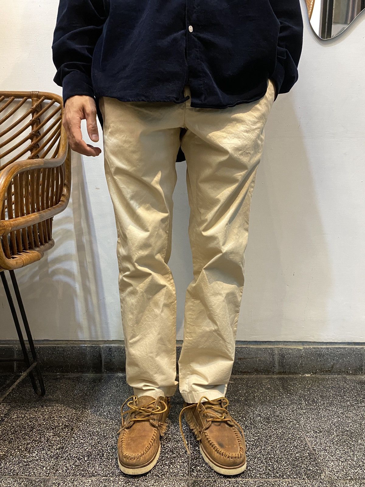 Jil Sander Jil Sander Classic Luxury Beige Cotton Italy 28/30 Size US 30 / EU 46 - 2 Thumbnail