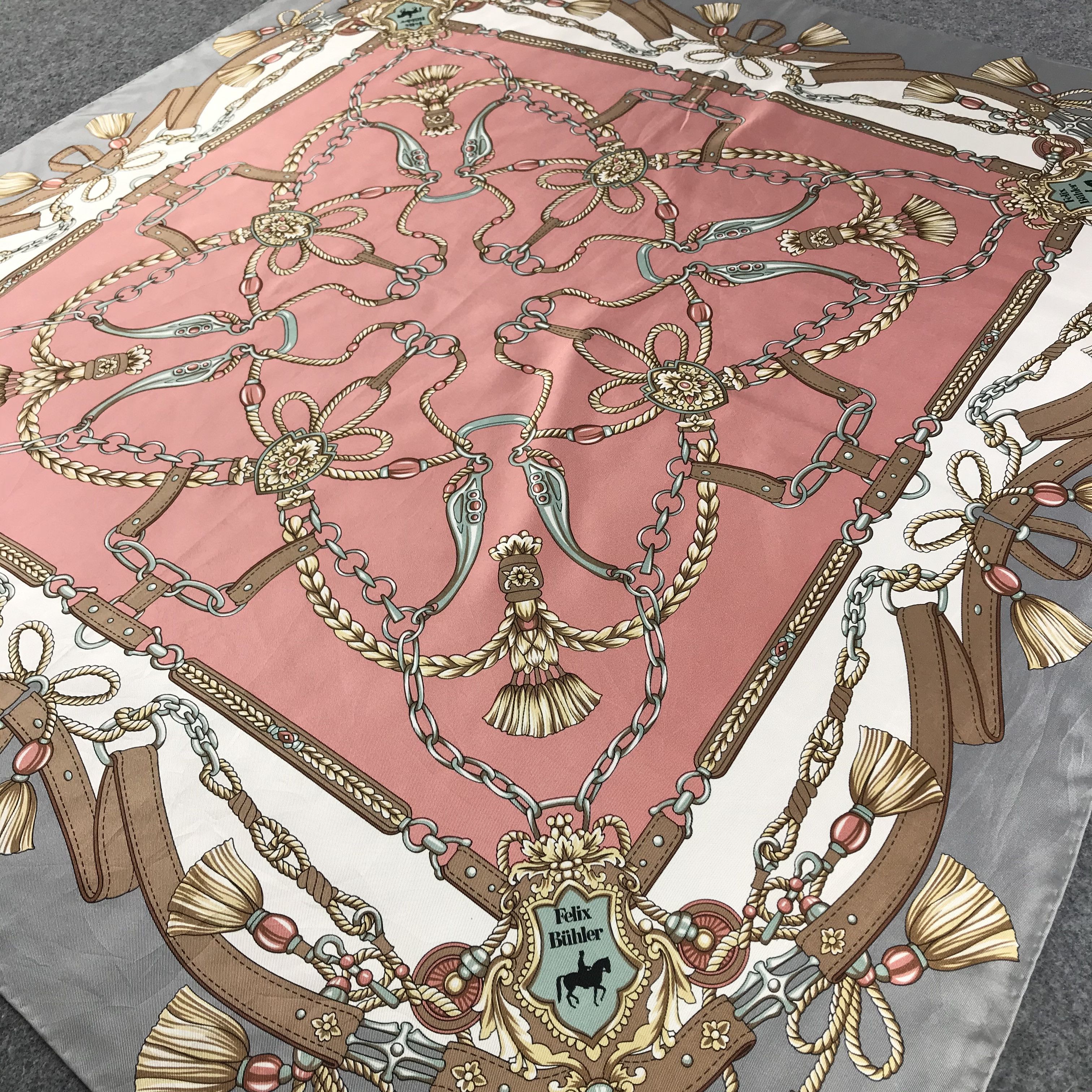 Vintage Vintage Felix Buhler Luxury Silk Scarf M39 Size ONE SIZE - 3 Thumbnail