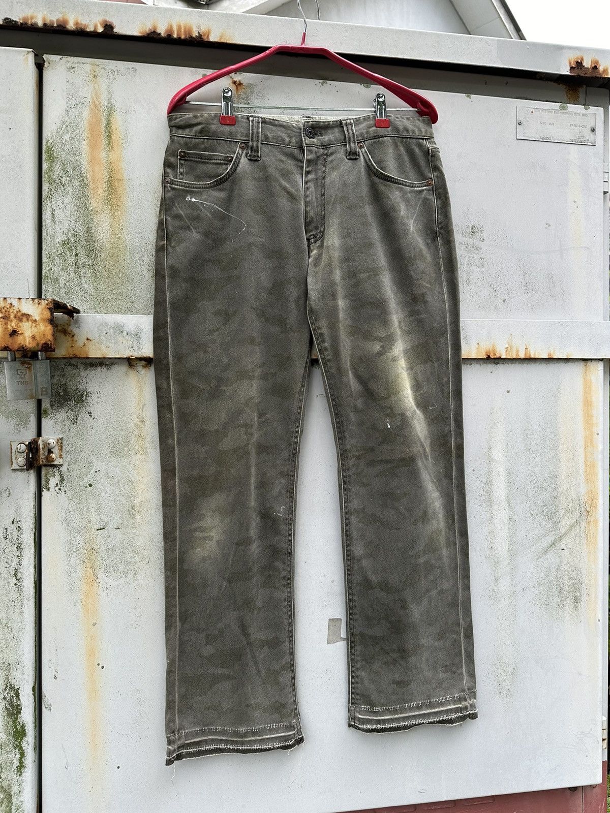 Vintage 👹Vintage THRASHED Carters Camo Jeans Size US 30 / EU 46 - 6 Thumbnail