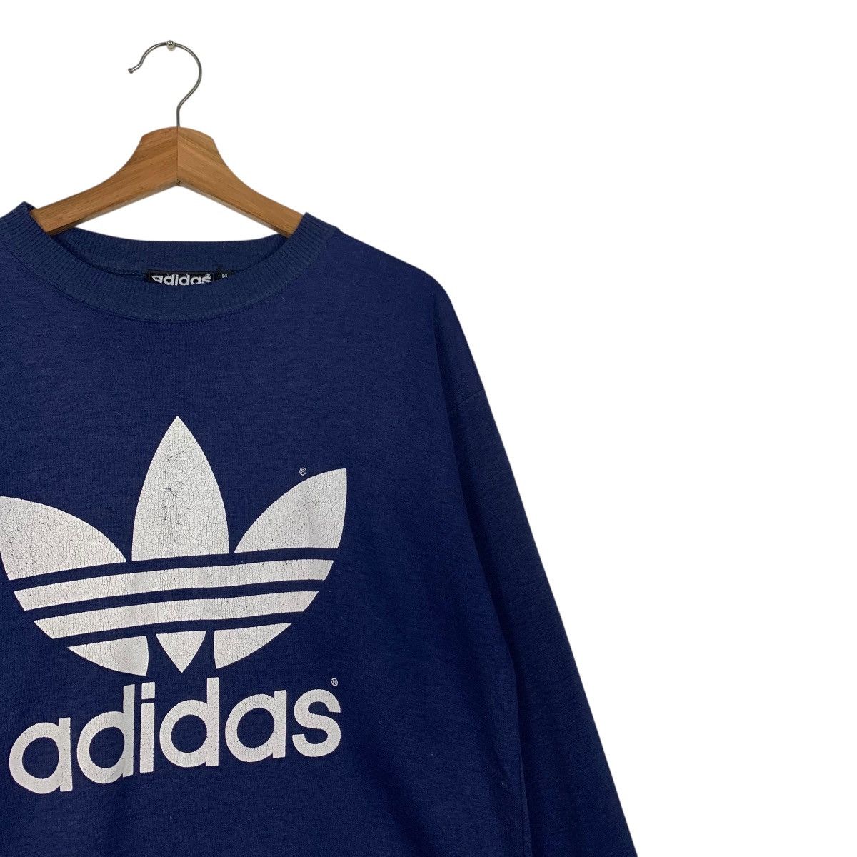 Adidas Vintage 90’s ADIDAS Big Logo Crewneck Sweatshirt #3602-C165 Size US M / EU 48-50 / 2 - 4 Thumbnail