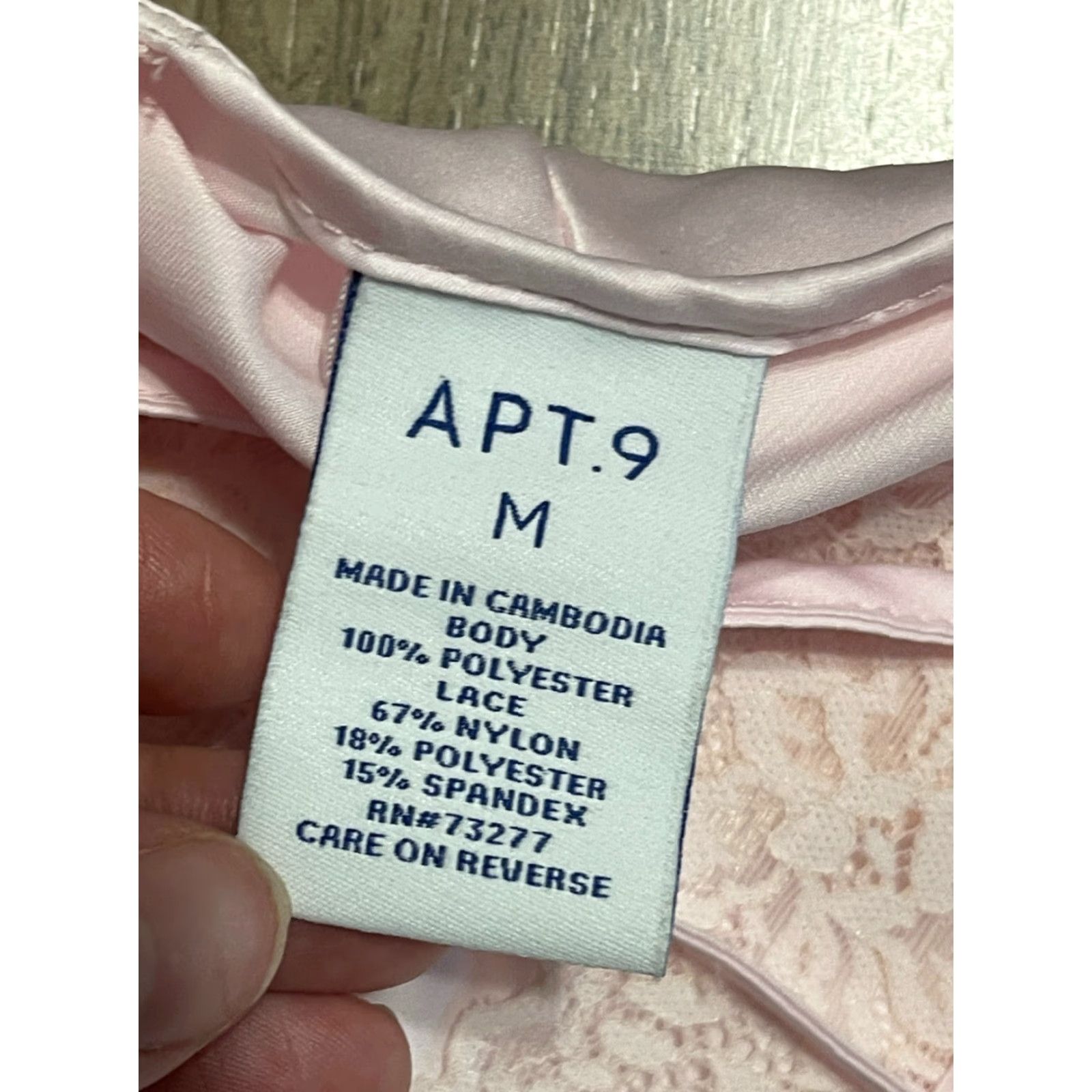 Apt. 9 APT.9 Tank Top, Women's Size Medium, Halter Neck, Lace, Pink, Tank, Women, Medium, Casual, 90s? Size M / US 6-8 / IT 42-44 - 7 Thumbnail