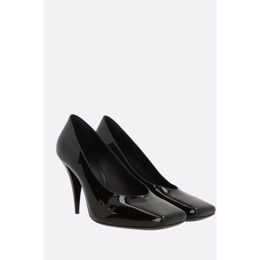 Givenchy GIVENCHY Sliced Square Black Leather Pumps New & Authentic ( Size US 8.5 / IT 38.5 - 2 Thumbnail