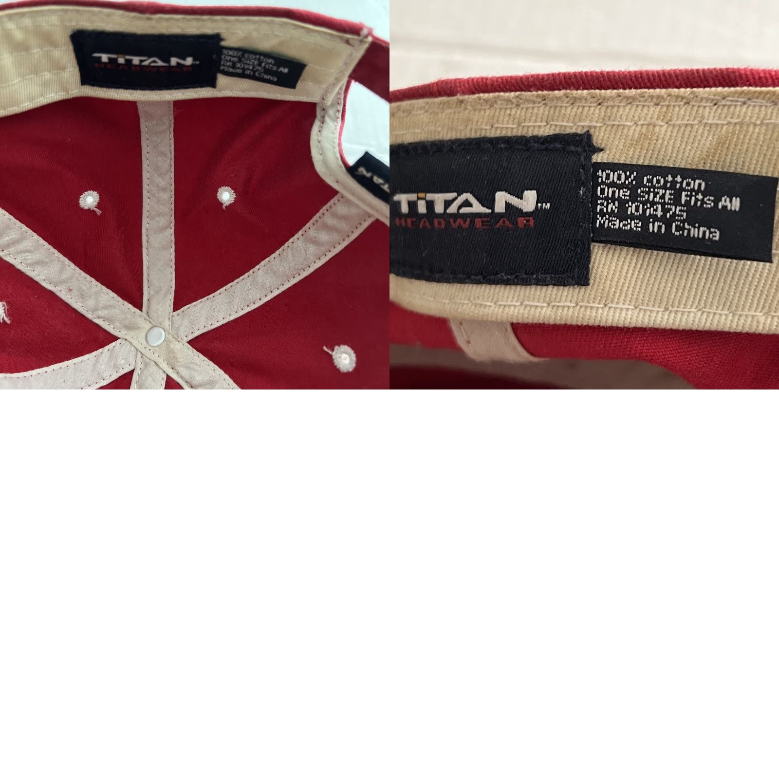 Vintage VINTAGE Titan National Park Moose Red Adjustable Hat Baseball Cap 100% Cotton Men Size US M / EU 48-50 / 2 - 8 Thumbnail