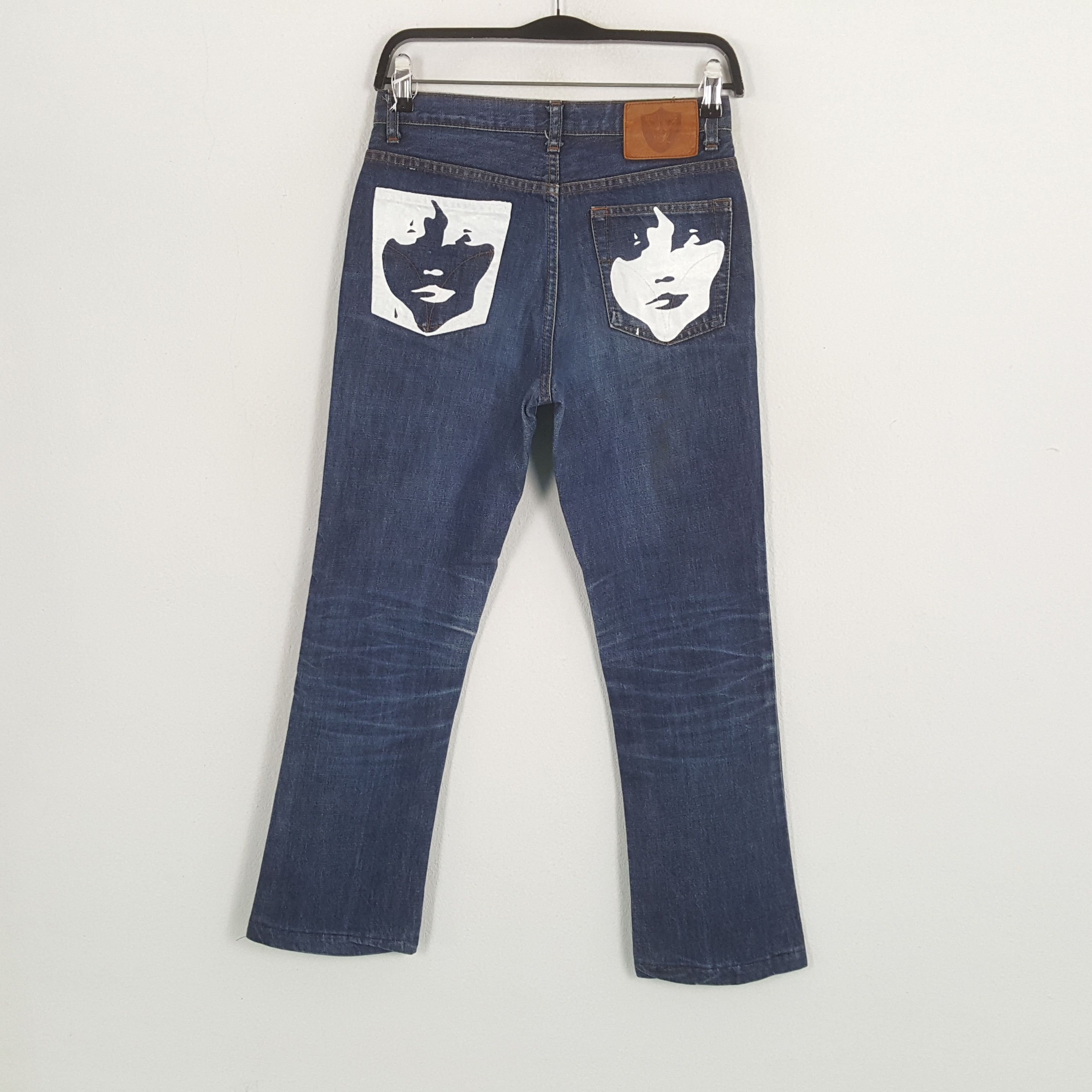 Hysteric Glamour × Japanese Brand × Vintage HYSTERIC GLAMOUR Japanese Brand Custom Art Jeans Size US 27 - 1 Thumbnail