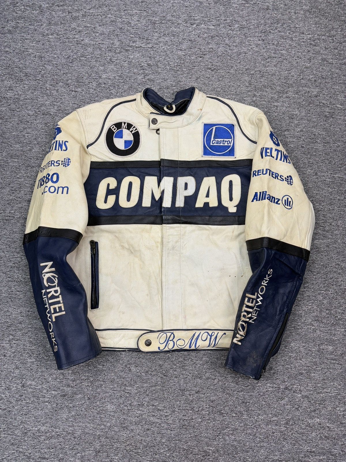BMW Vintage BMW Leather Jacket Racing Biker Size US S / EU 44-46 / 1 - 2 Thumbnail