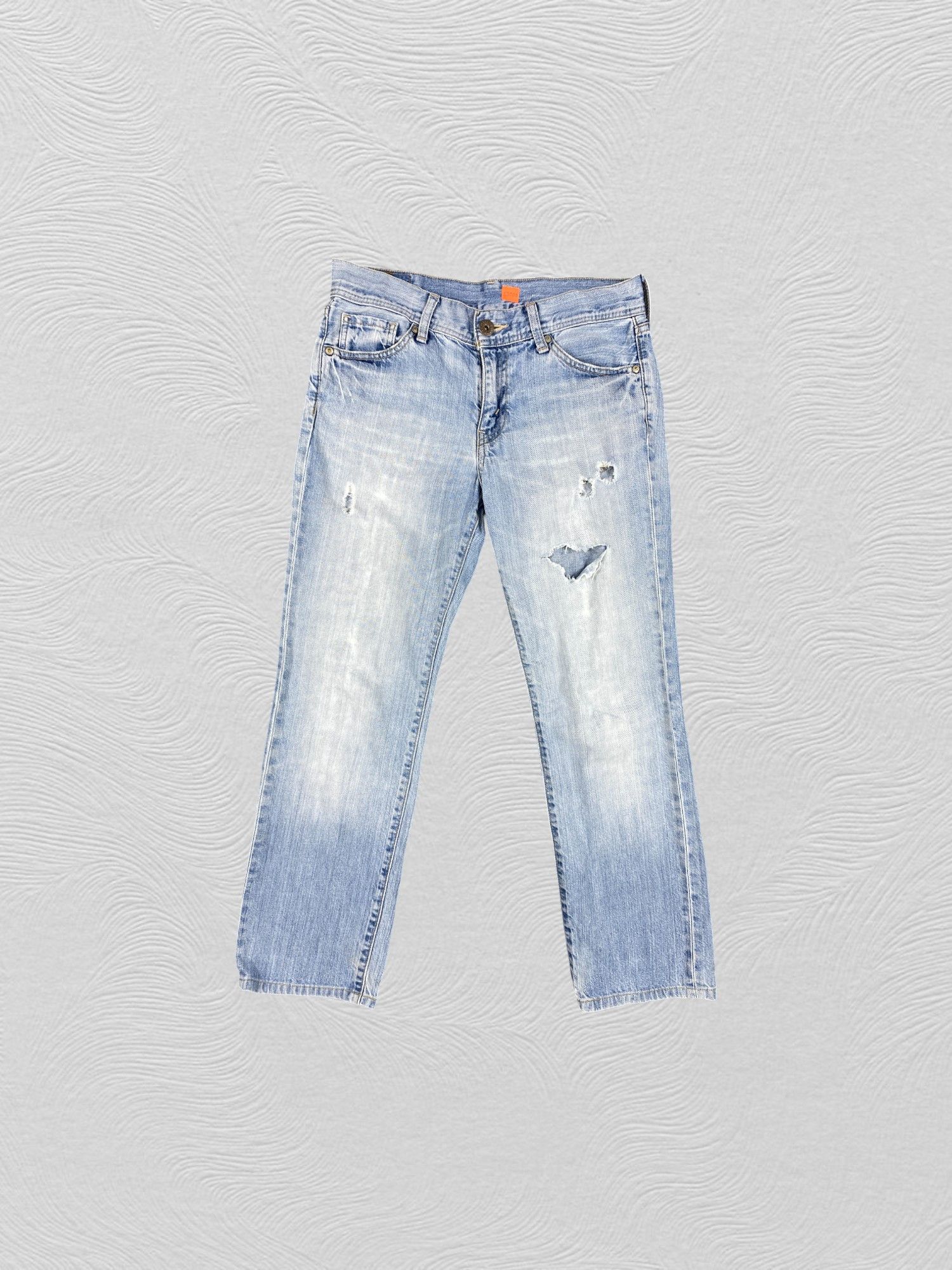 Levi's Light Blue Wash Vintage Levi's 535 30x27 Denim -SJ020 Size US 30 / EU 46 - 1 Thumbnail