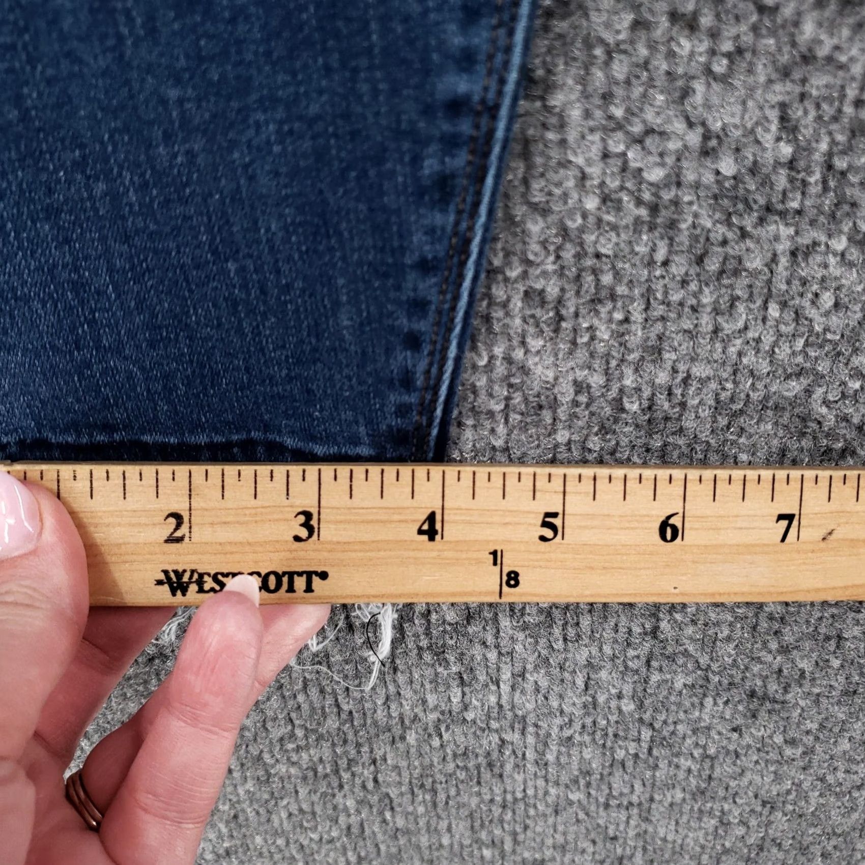 Spanx Spanx Jeans Women Medium Blue Mid Rise Stretch Jegging Dark Wash Denim Pull On Size 32" / US 10 / IT 46 - 3 Thumbnail